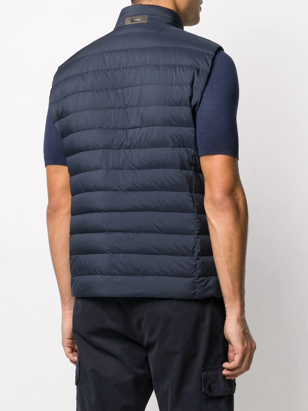 padded zip-up gilet - 4