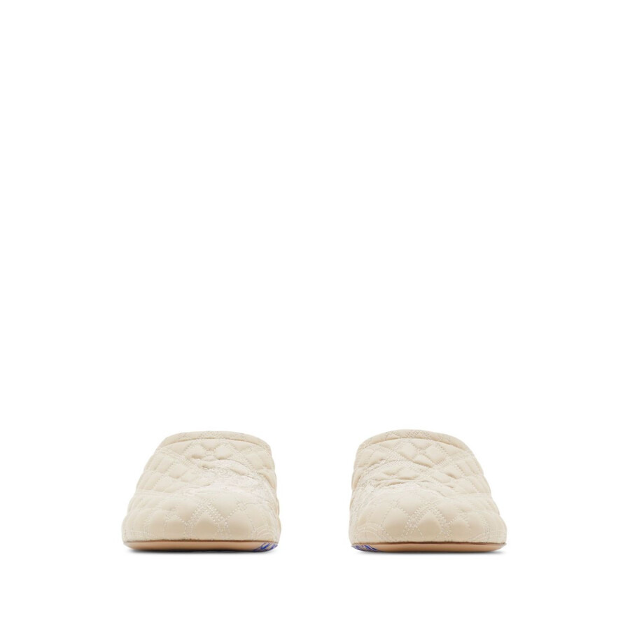 Burberry Embroidered Quilted Mules - 3