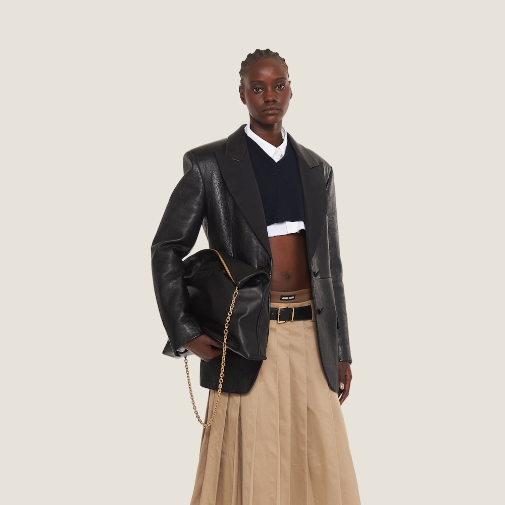 Leather shoulder bag - 1
