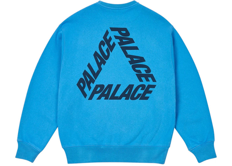 PALACE Palace Pigment P3 Crew Ocean Blue outlook
