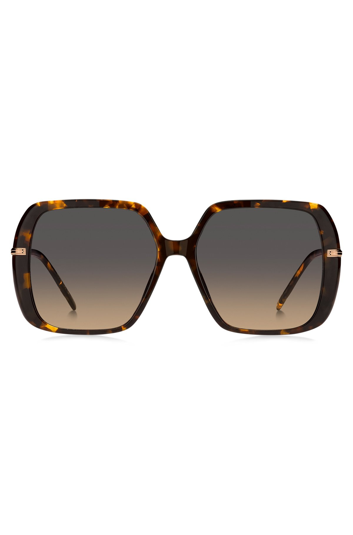 HAVANA-ACETATE SUNGLASSES WITH ROSE-GOLD-TONE TEMPLES - 3