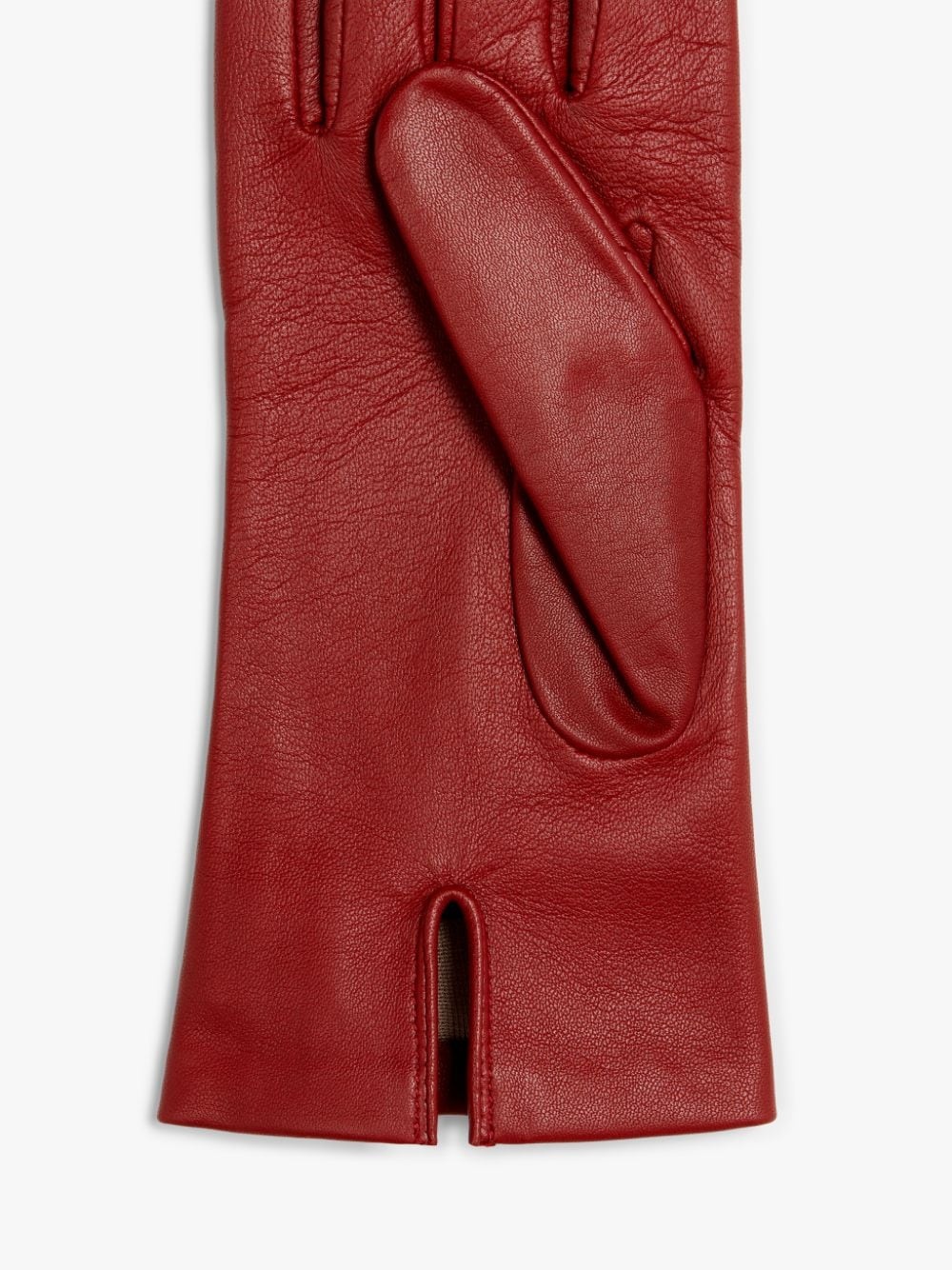 BERRY HAIRSHEEP LEATHER SILK LINED GLOVES - 2