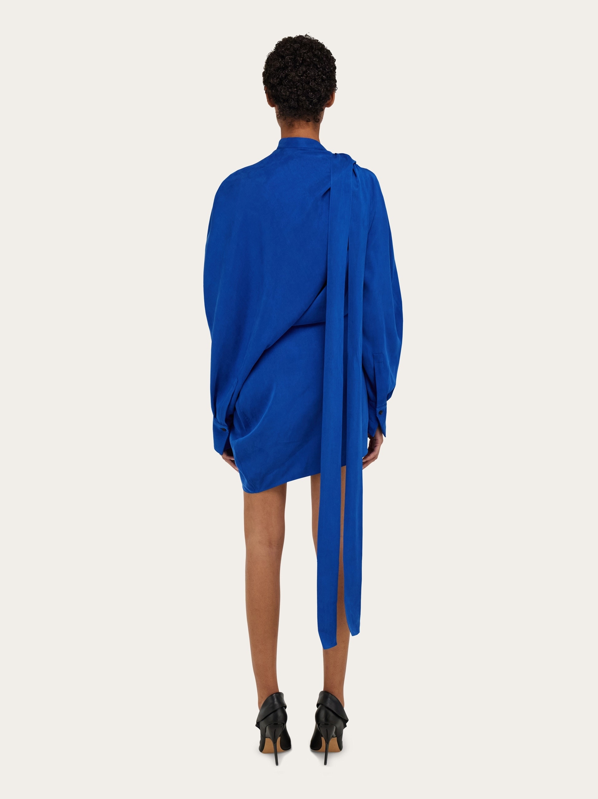 Asymmetric mini dress - 4