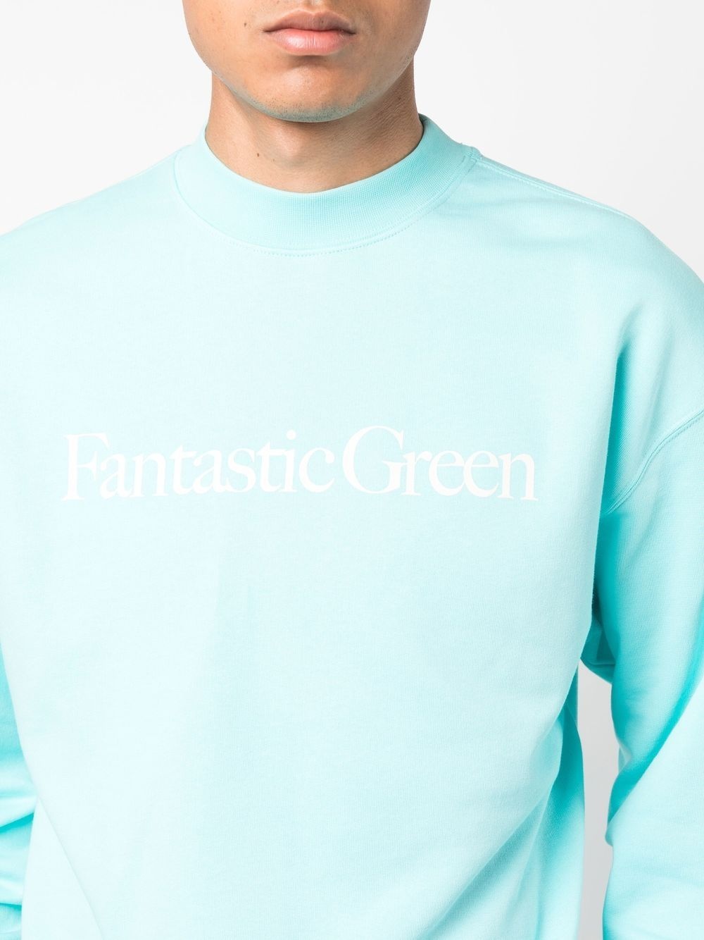 organic cotton text-print sweatshirt - 5