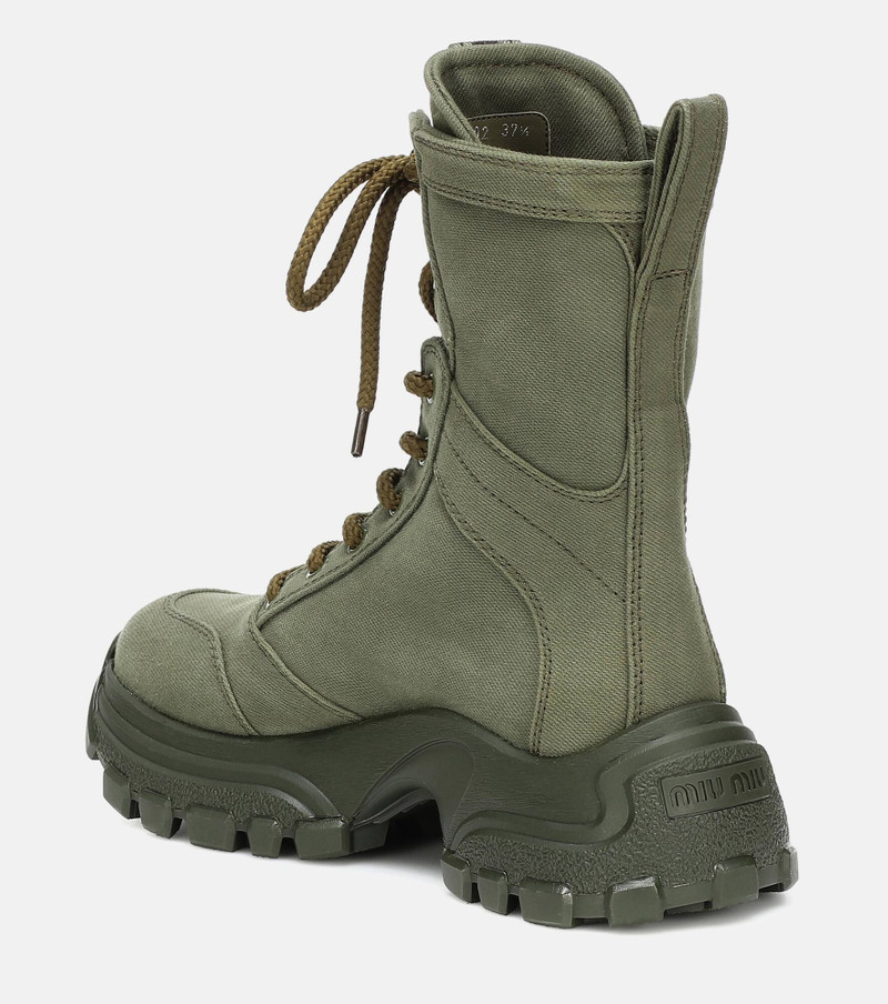 Miu Miu Canvas ankle boots outlook