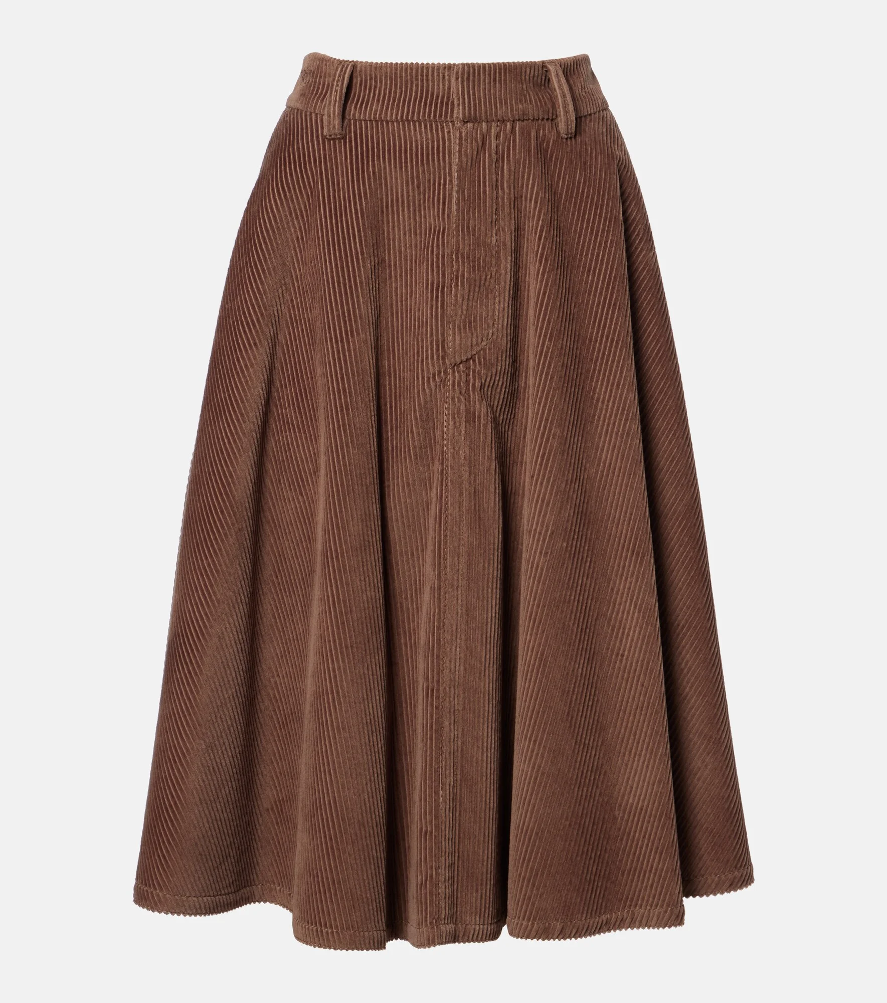 Monili cotton corduroy midi skirt - 1