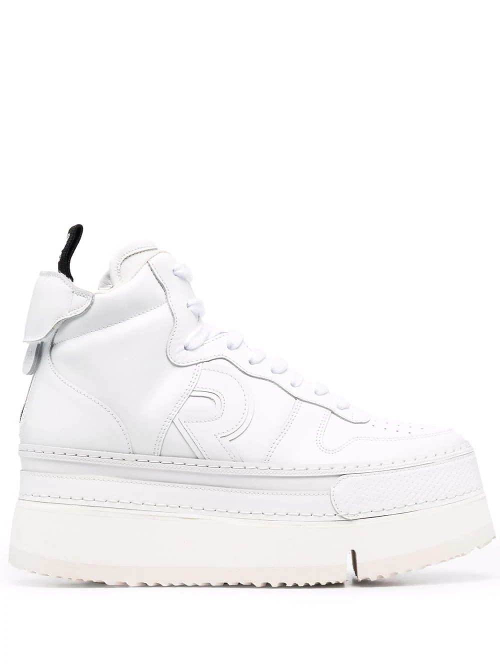 chunky leather sneakers - 1