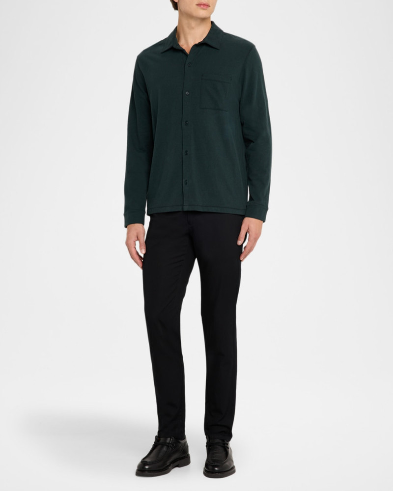 Vince Men's Sueded Jersey Casual Button-Down Shirt outlook
