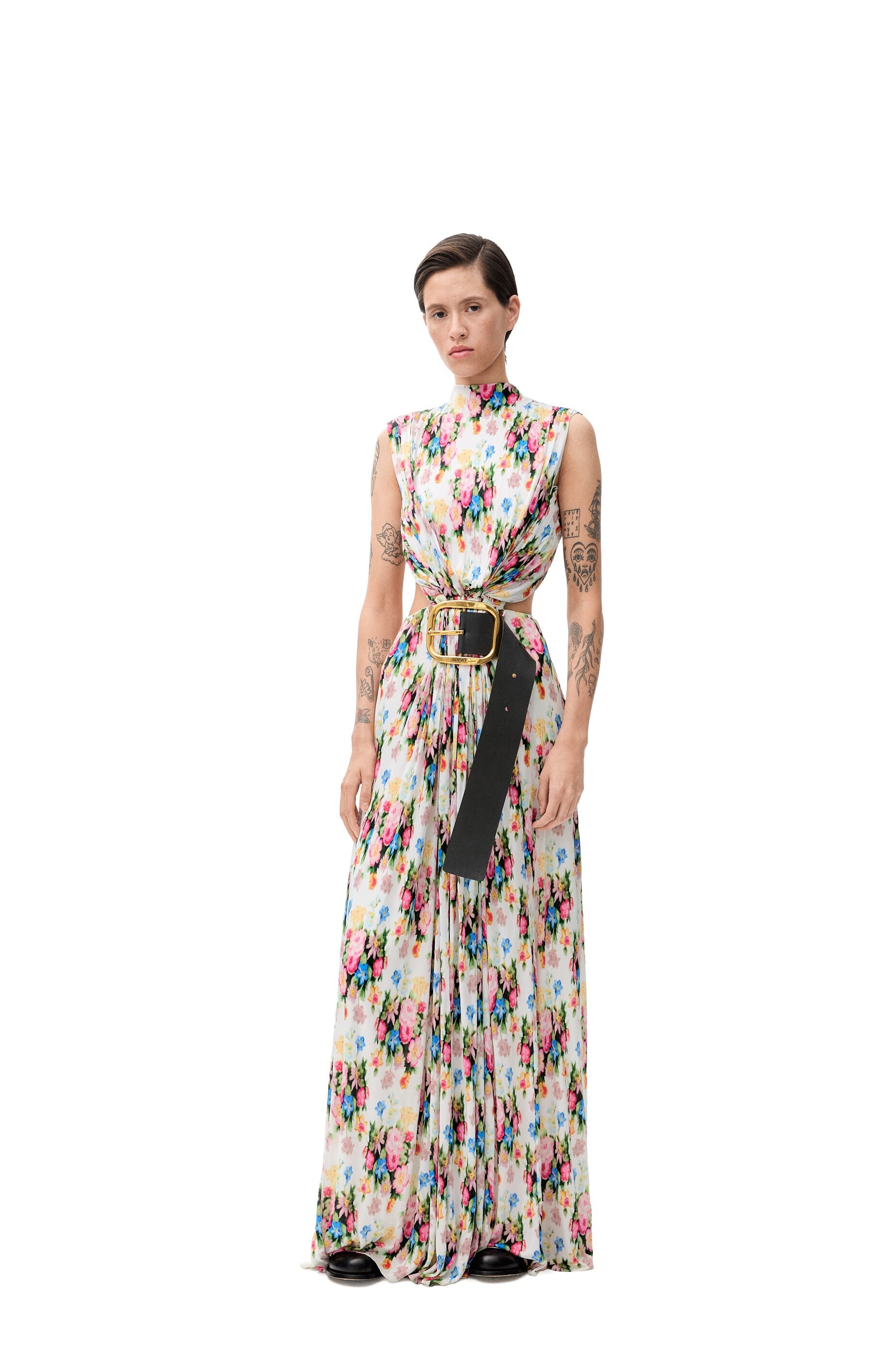 Draped dress in viscose - 2