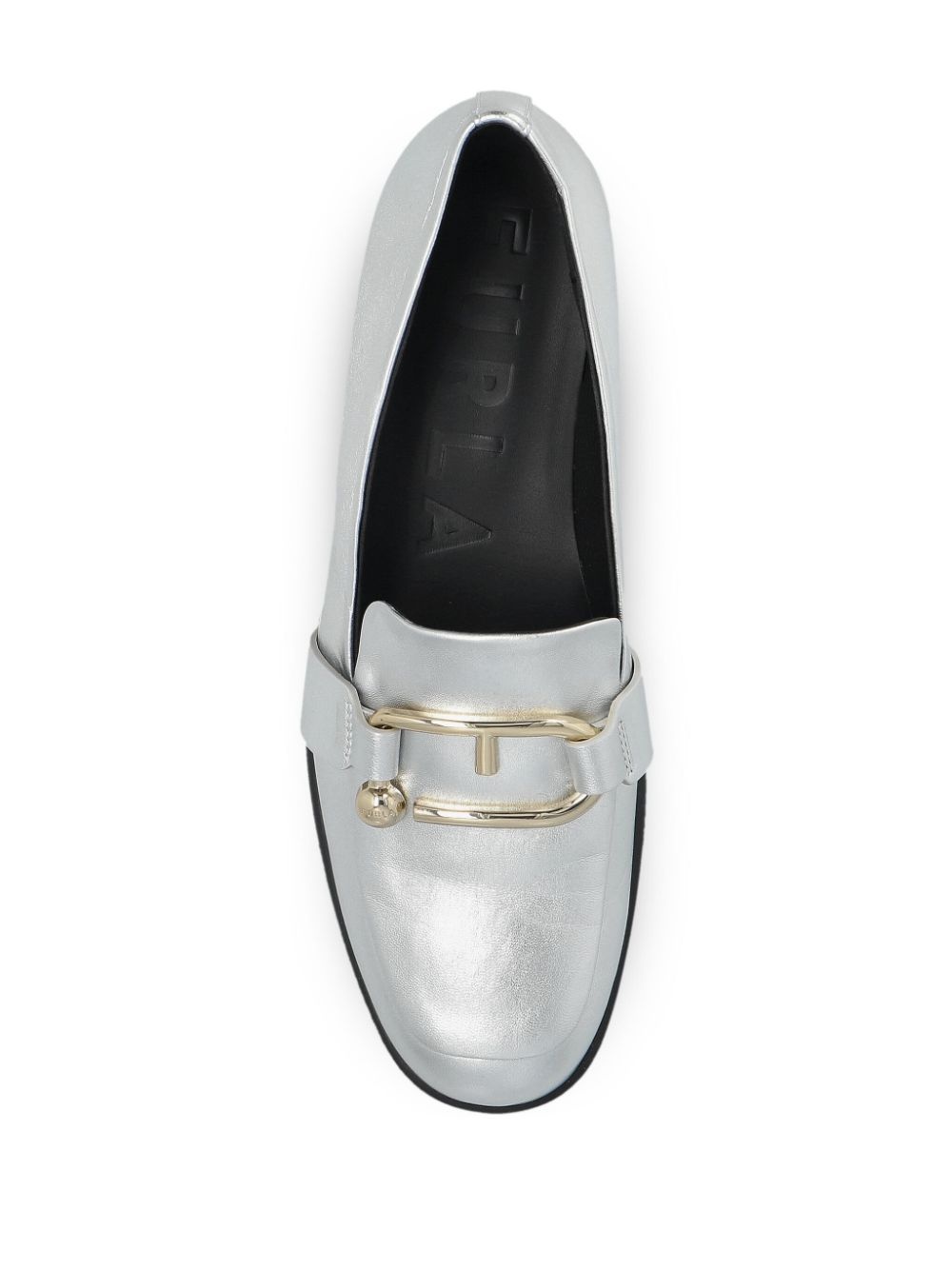 logo plaque loafers - 4
