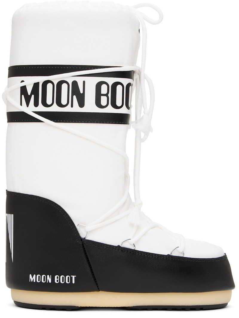Black & White Icon Nylon Boots - 1