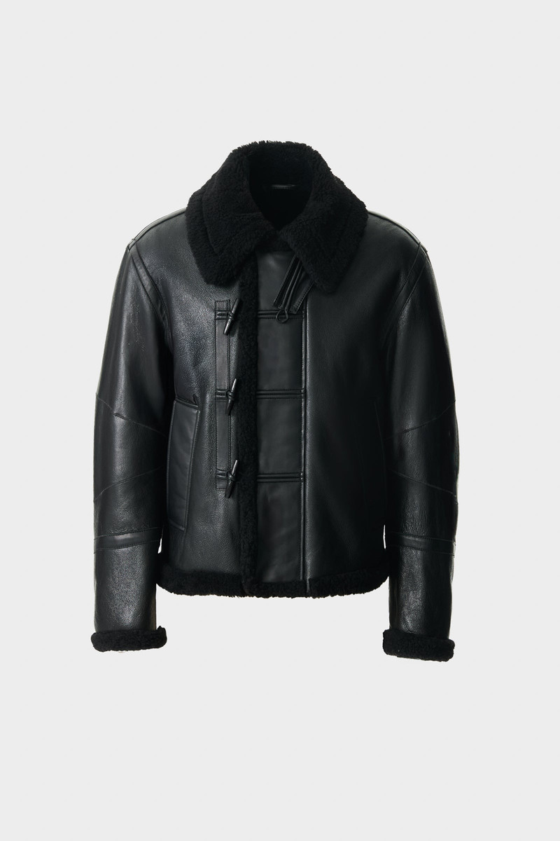 WAYLON Shearling AviatorJacket with Toggle Front closure 1