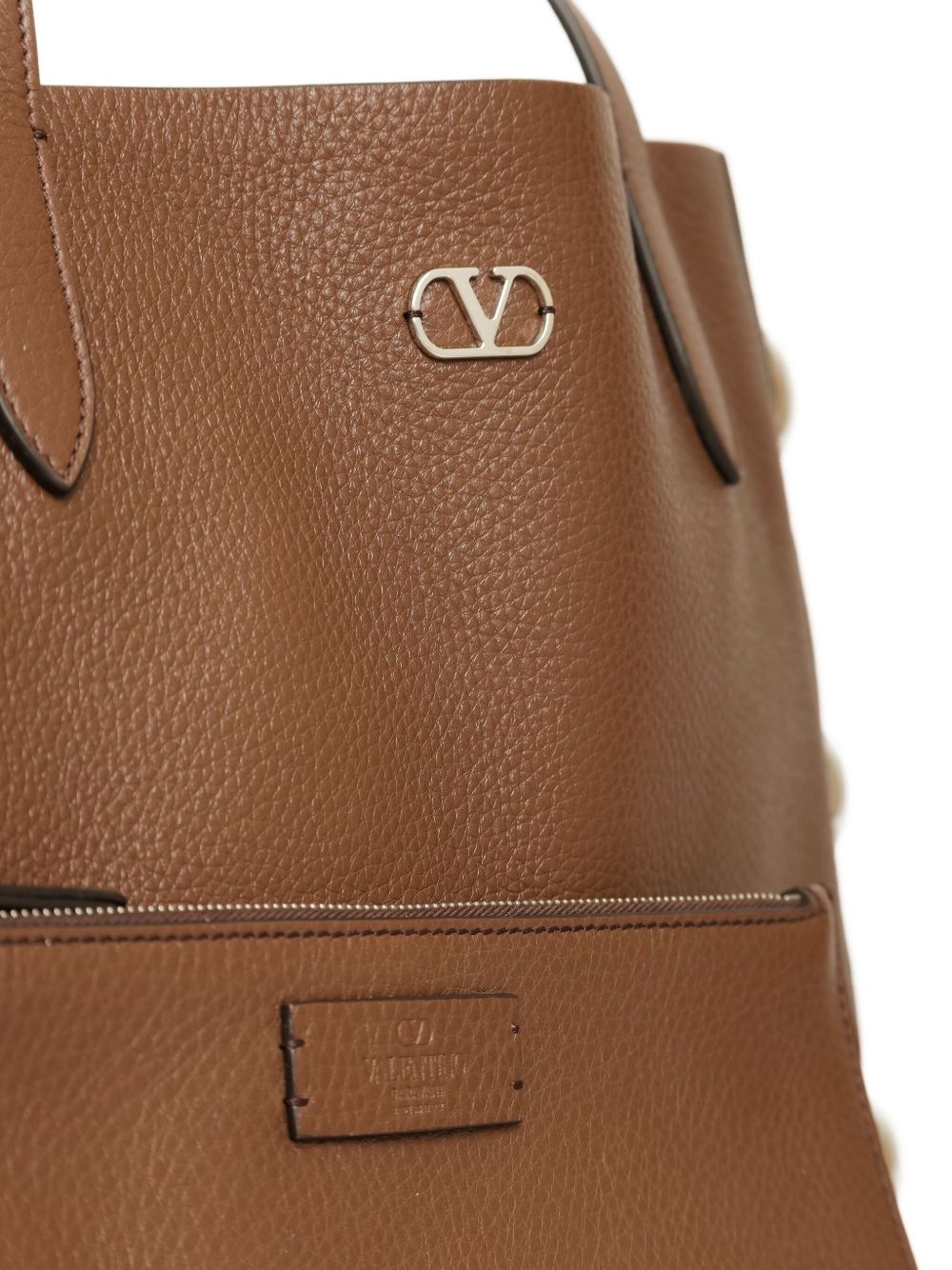 leather tote bag - 3