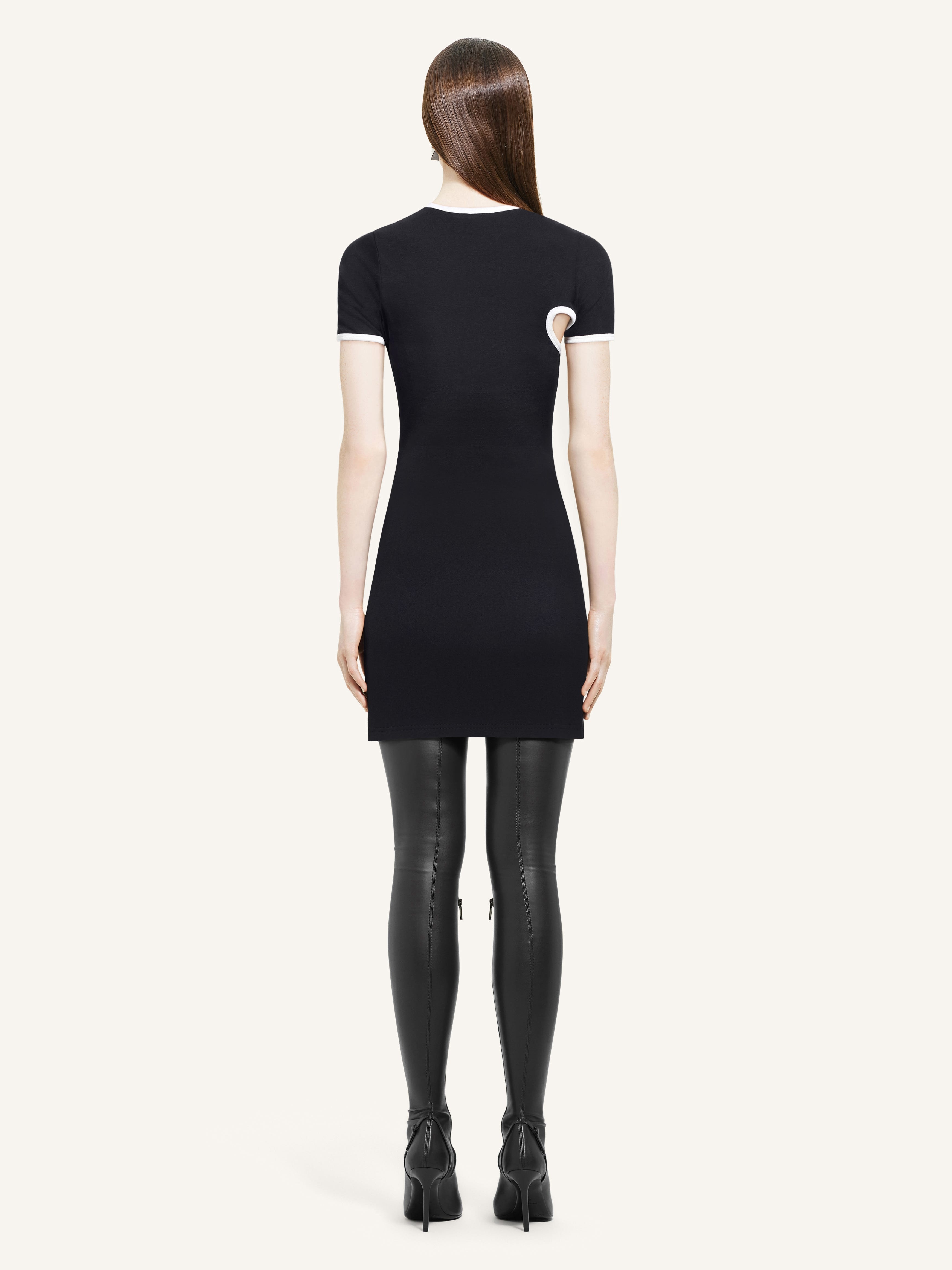 MINI SLASH CONTRAST DRESS - 3