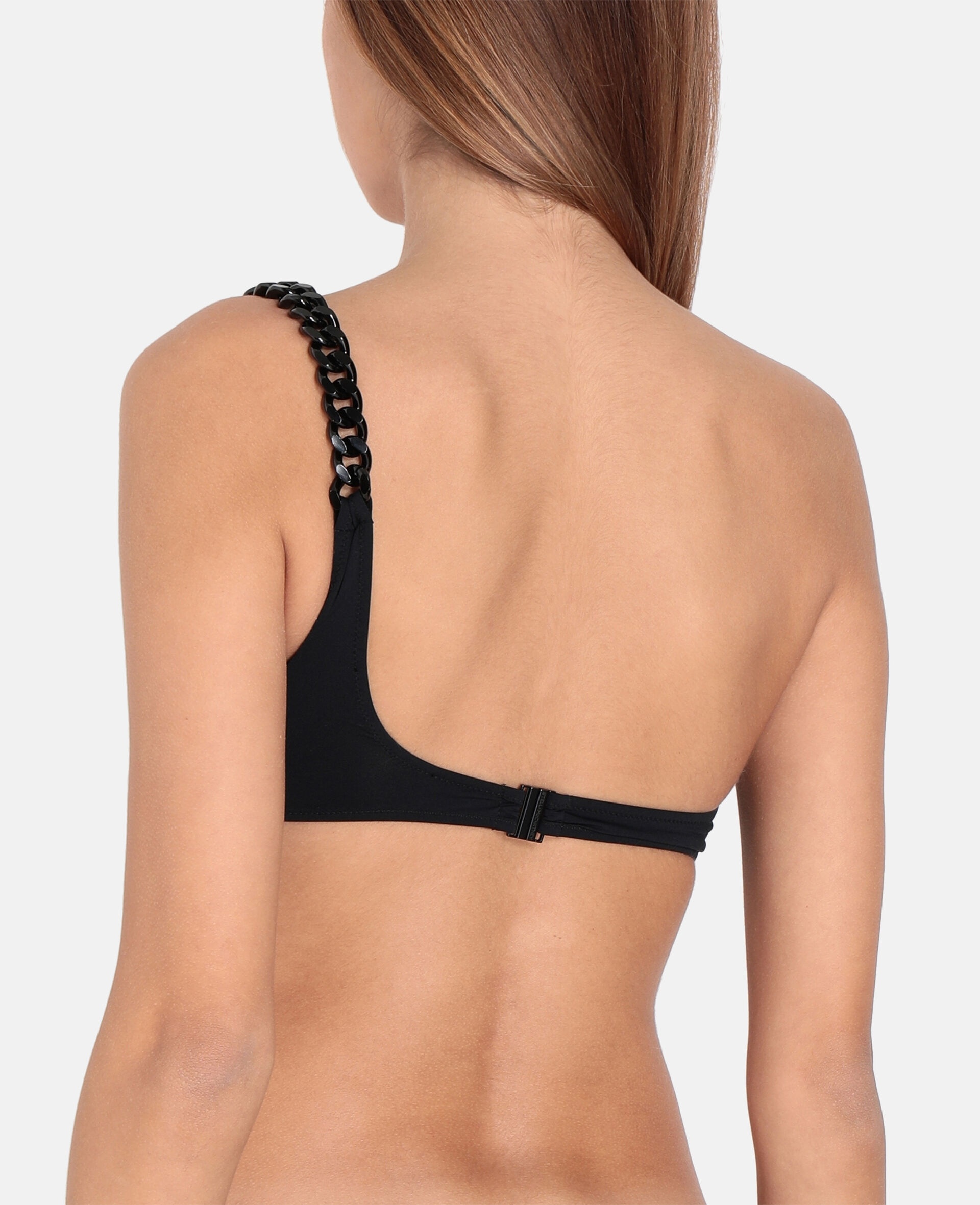 Iconic Chain One-Shoulder Bikini Top - 3