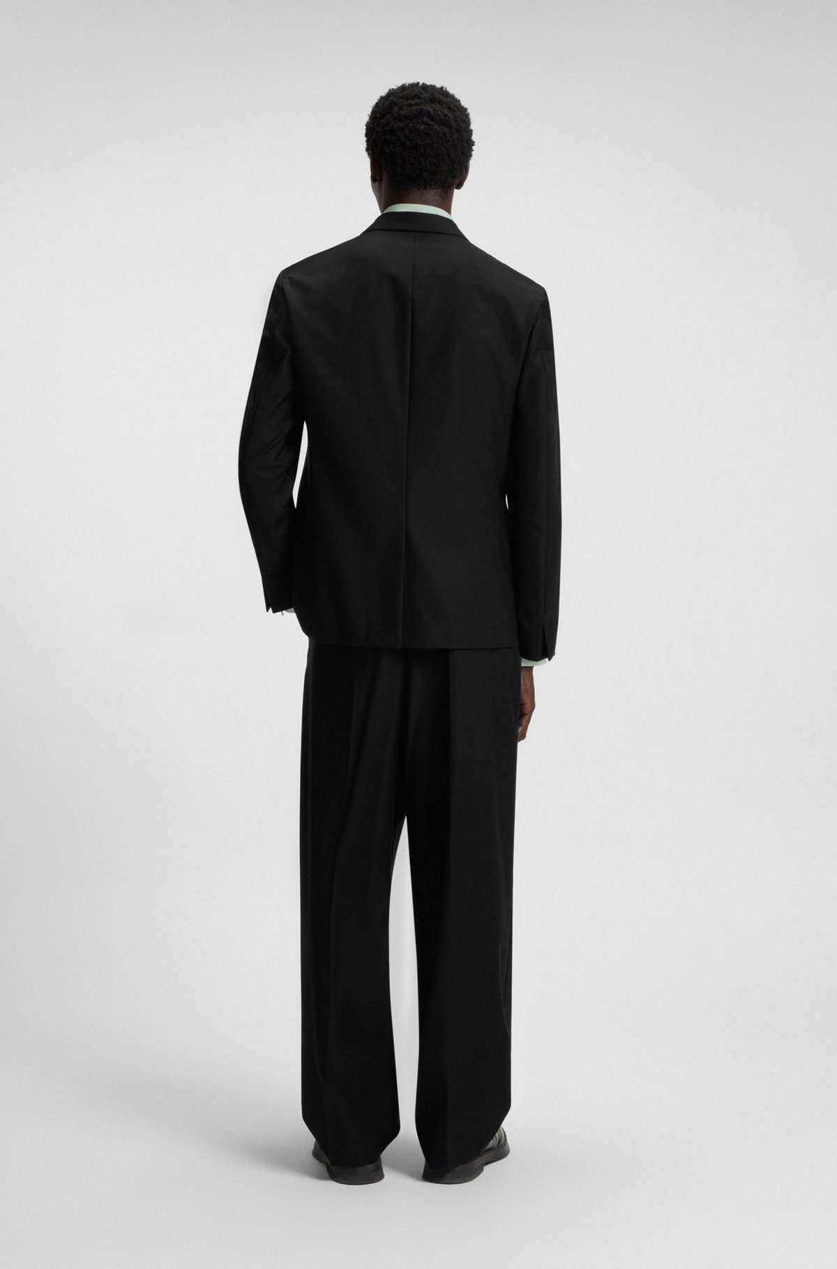 SLIM-FIT SUIT JACKET WITH LOGO CLOSURE - 4