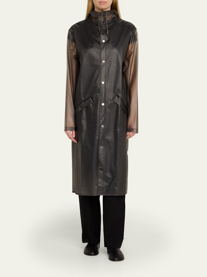 RAINS Long Hooded Rain Jacket outlook