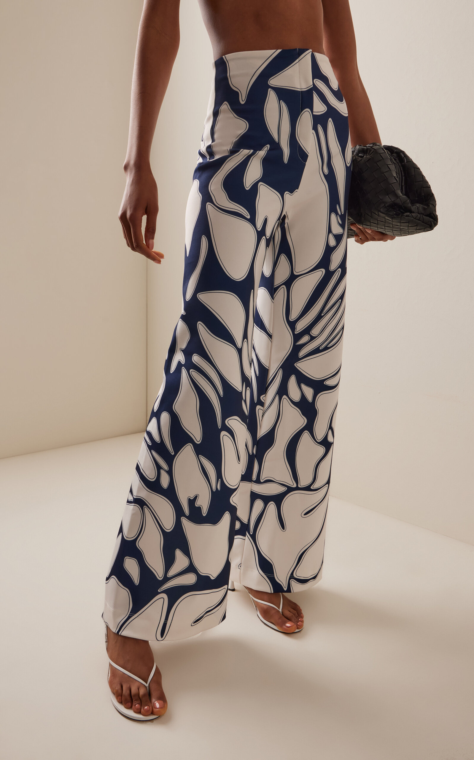 Luz De Si Scuba Wide-Leg Pants navy - 3