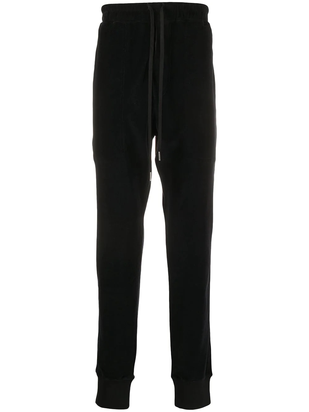 drawstring relaxed trousers - 1