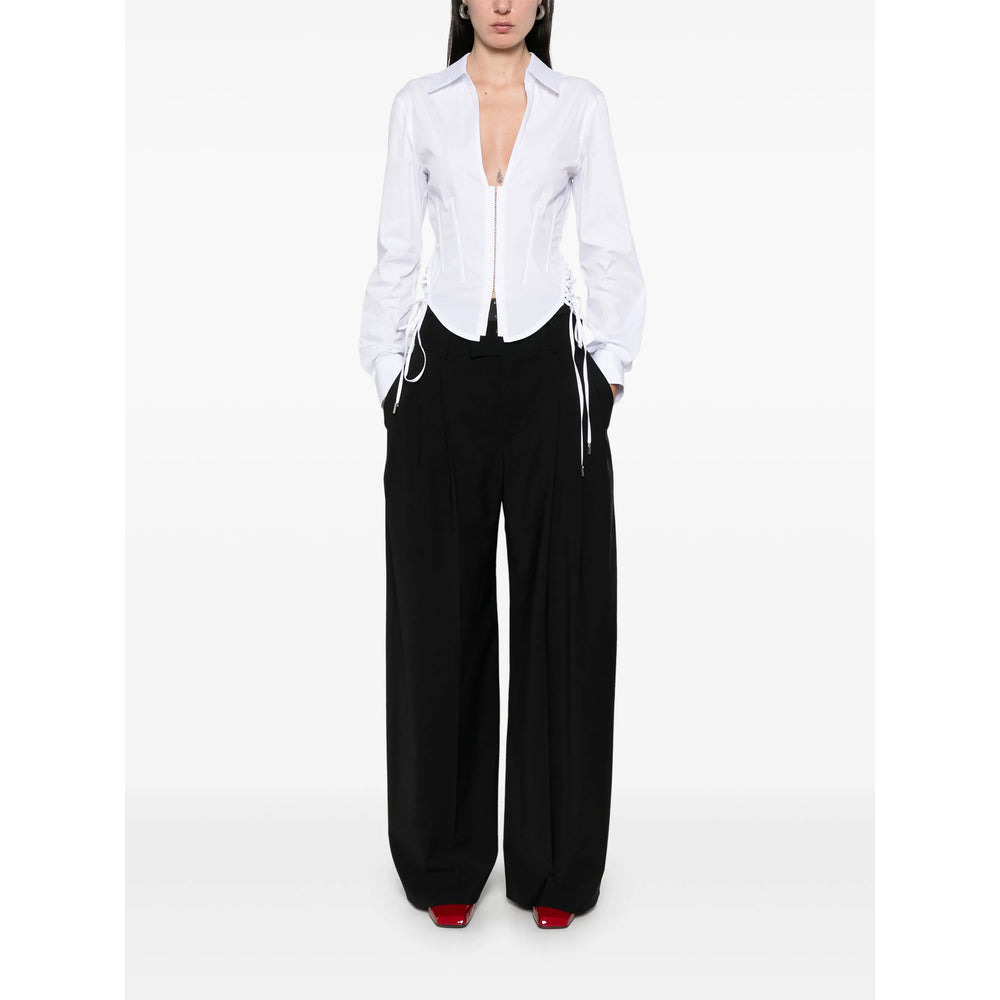 Mugler White Tops - Shirts Women - 4
