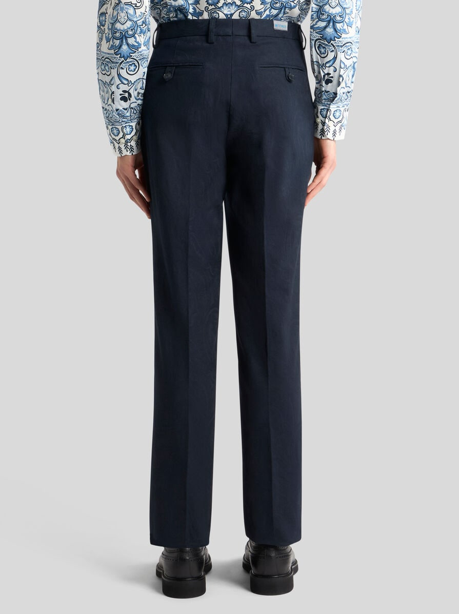 COTTON JACQUARD TROUSERS - 4