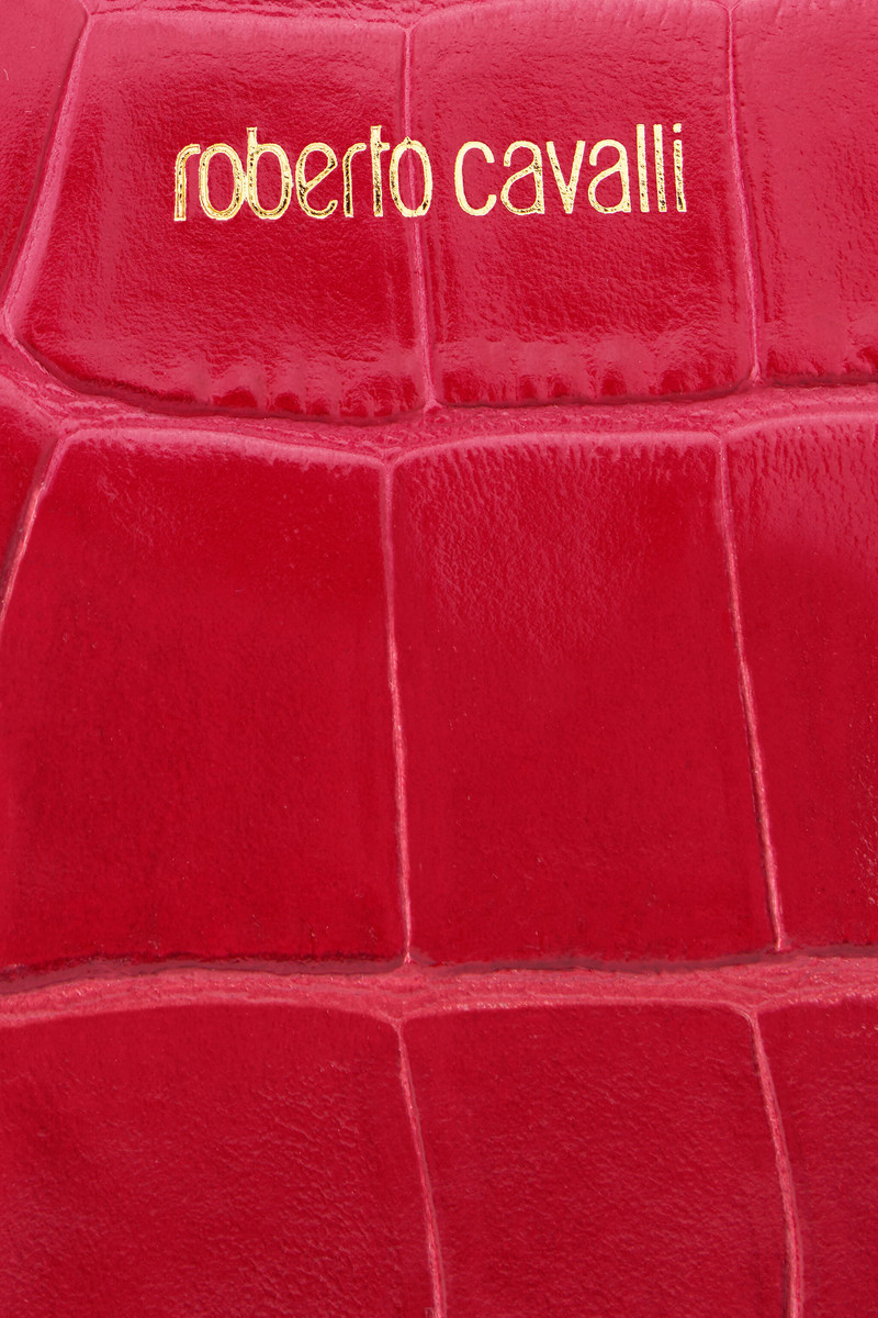 Small Antique Rose Crocodile-Effect Wallet 4
