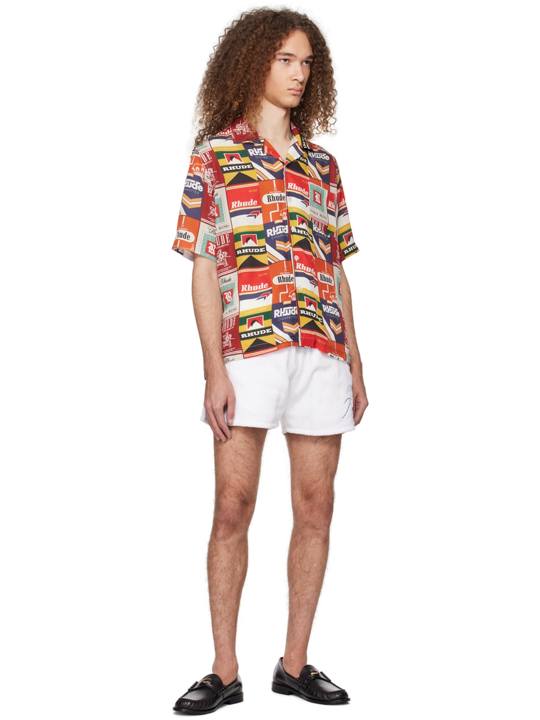 White Three-Pocket Shorts - 4