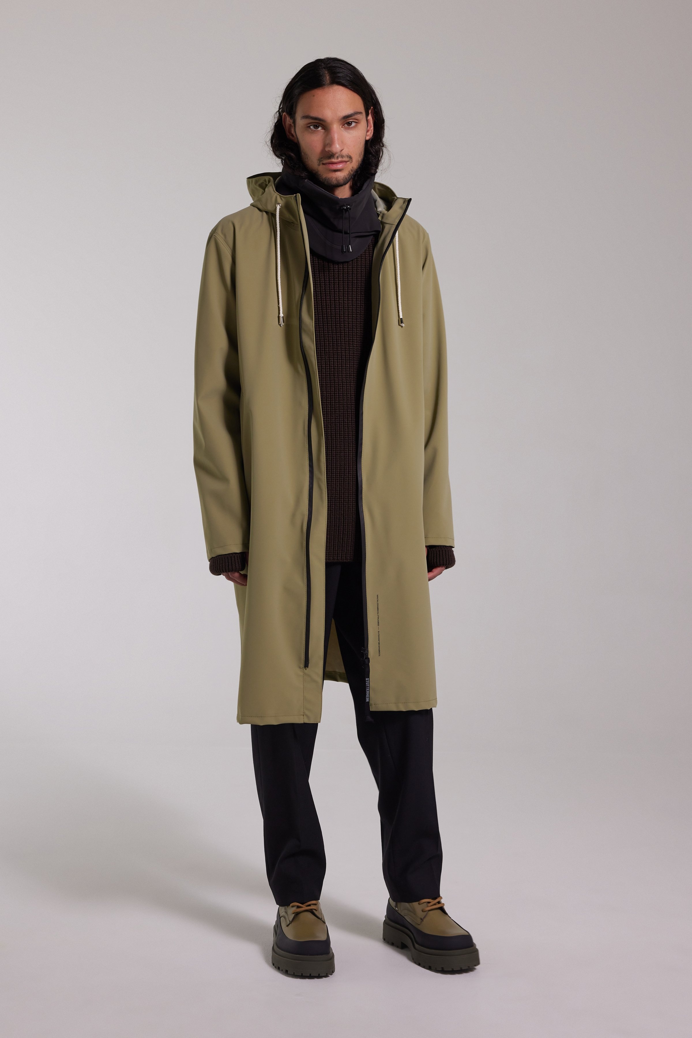 Camden Lightweight Matte Parka Aloe - 2