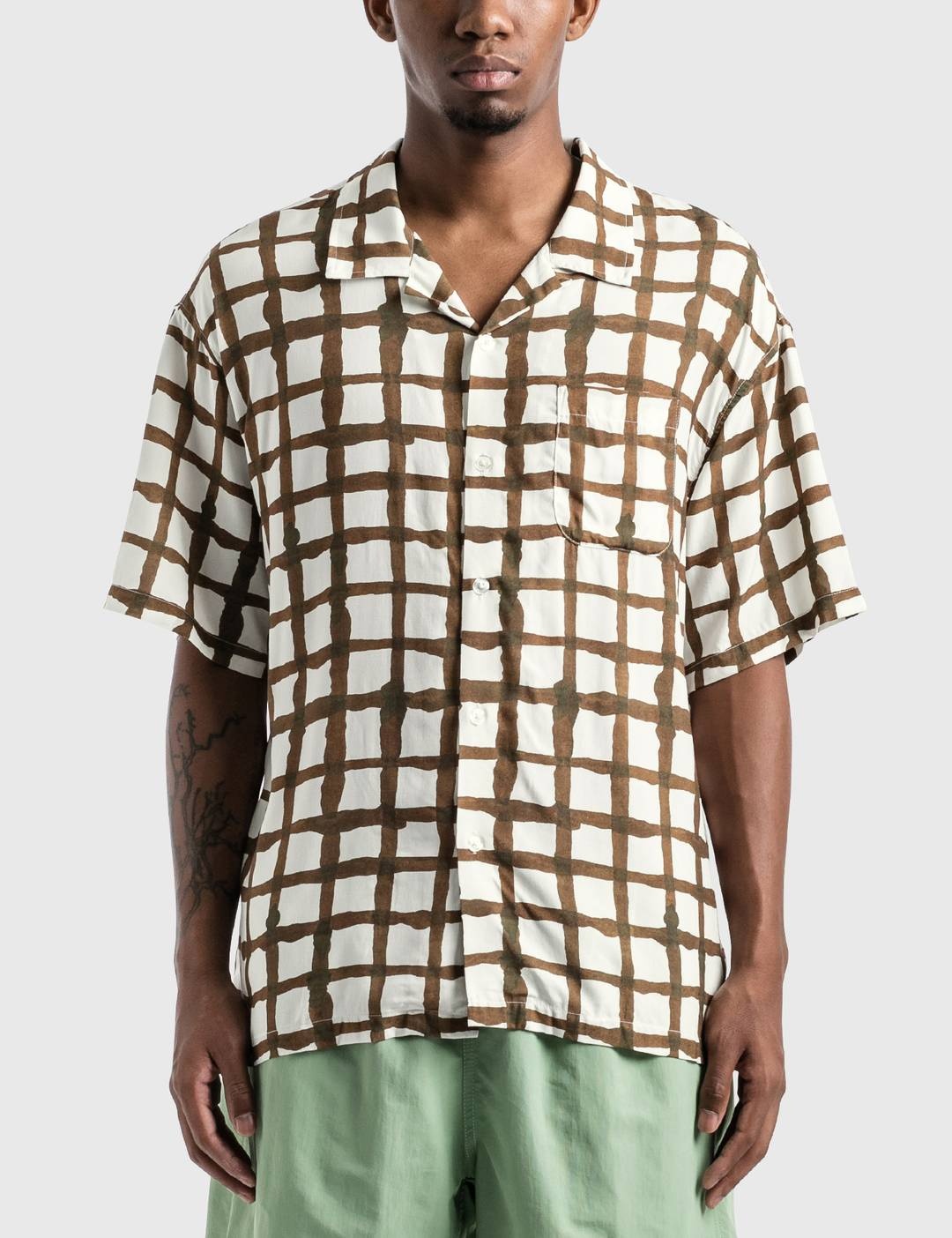 Hand Drawn Grid Shirt - 1