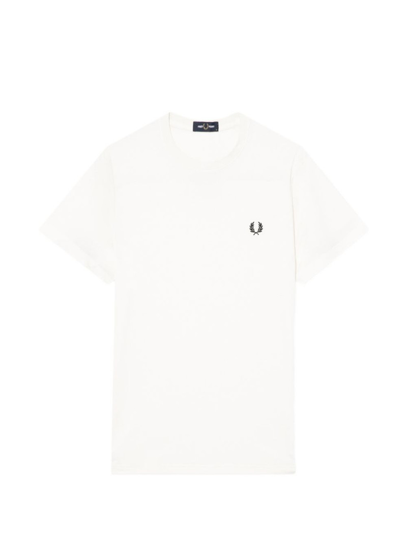 logo-embroidered crew neck T-shirt 1
