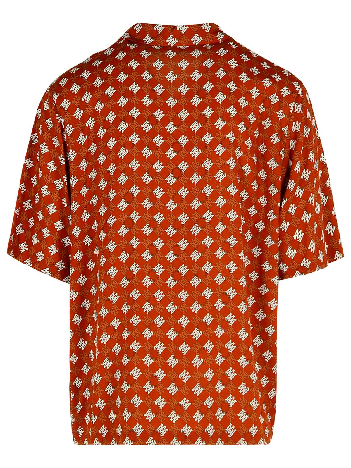 Amiri 'Starbus' Orange Viscose Shirt Men - 3