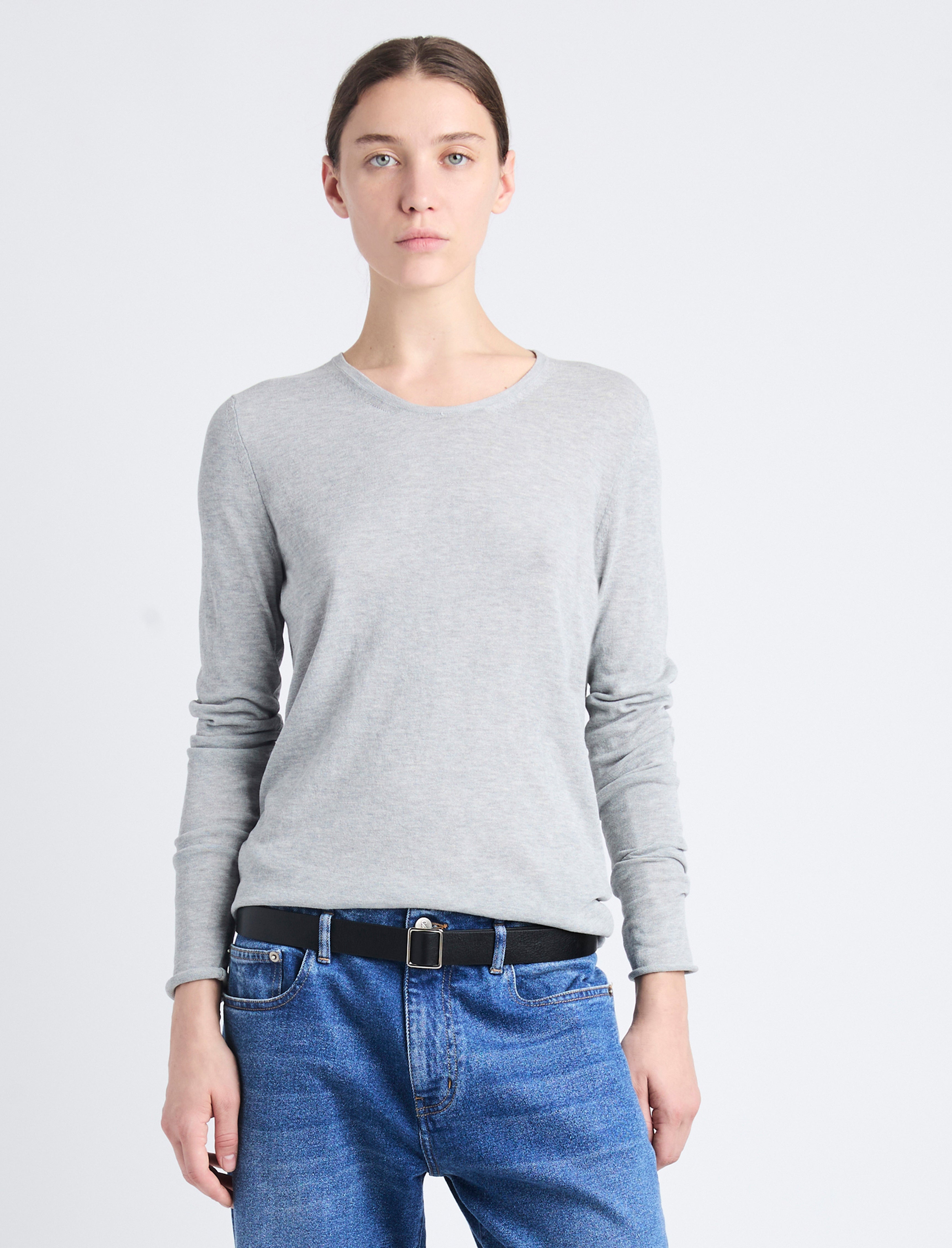 Tina Sweater in Cotton Silk - 2