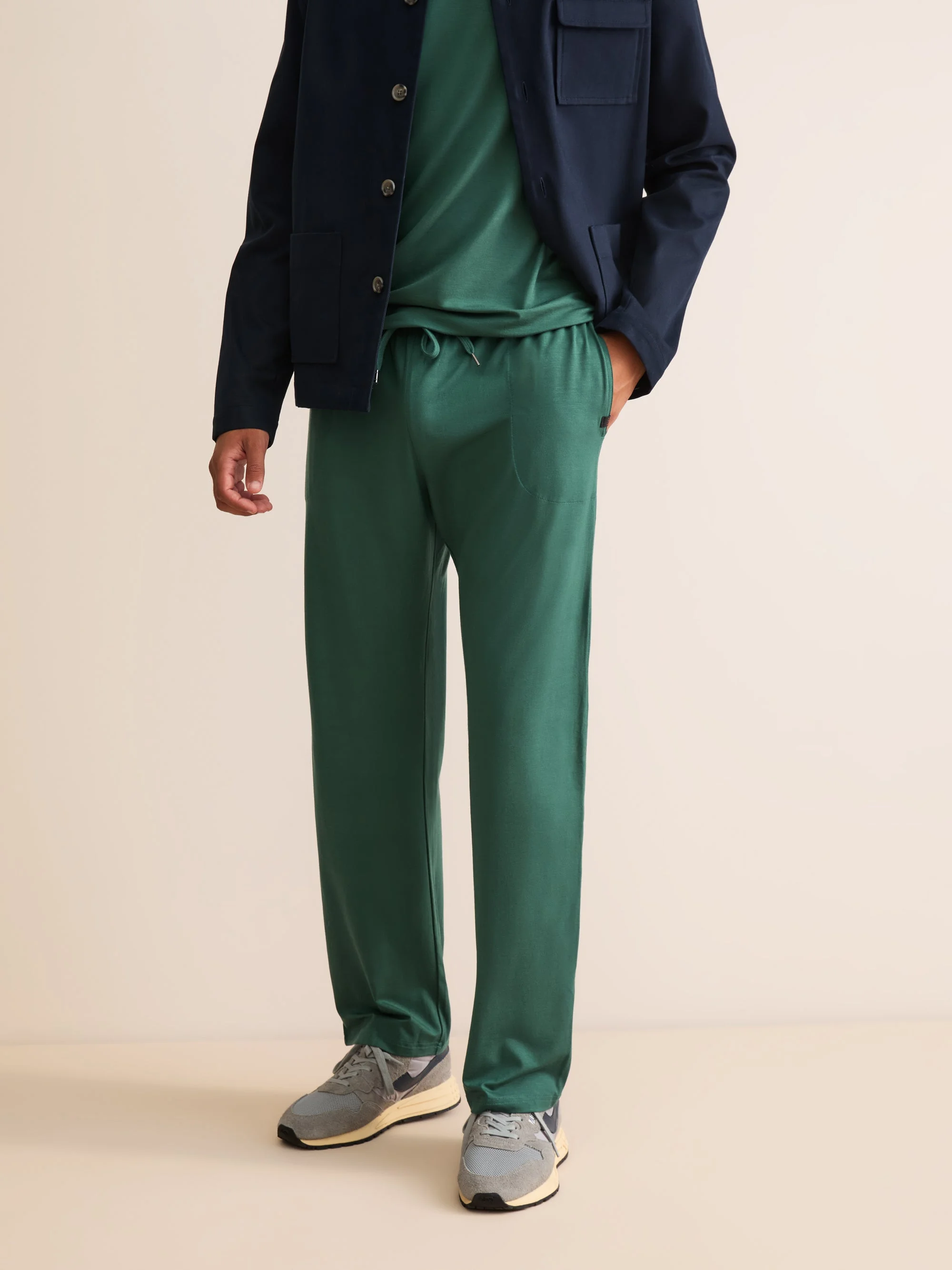 Basel Micro Modal Lounge Pants Pine Green - 1