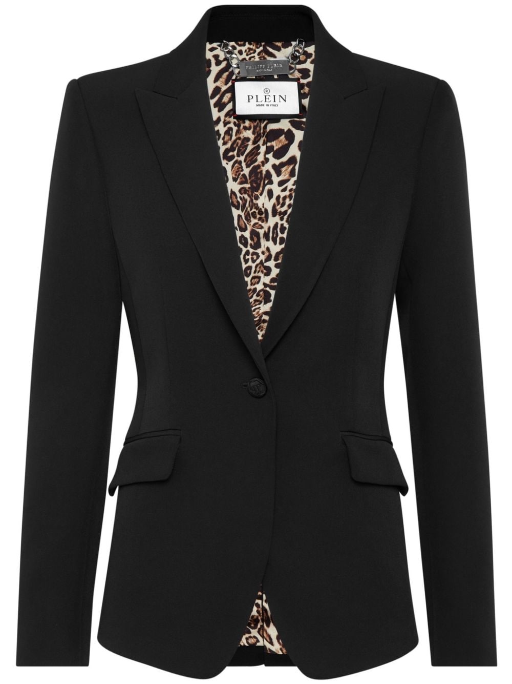 peak-lapel single-breasted blazer - 1