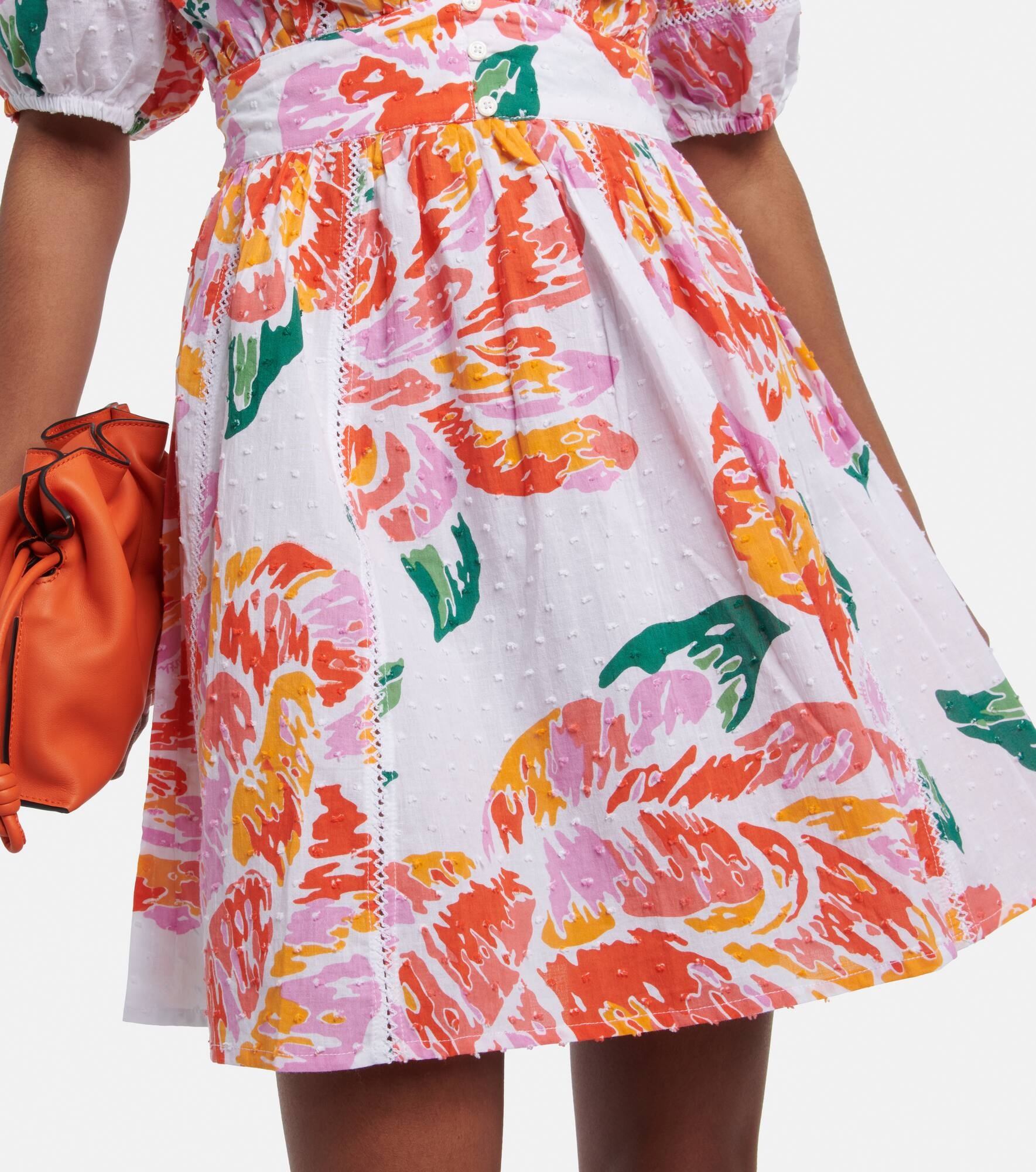Reina printed cotton minidress - 5