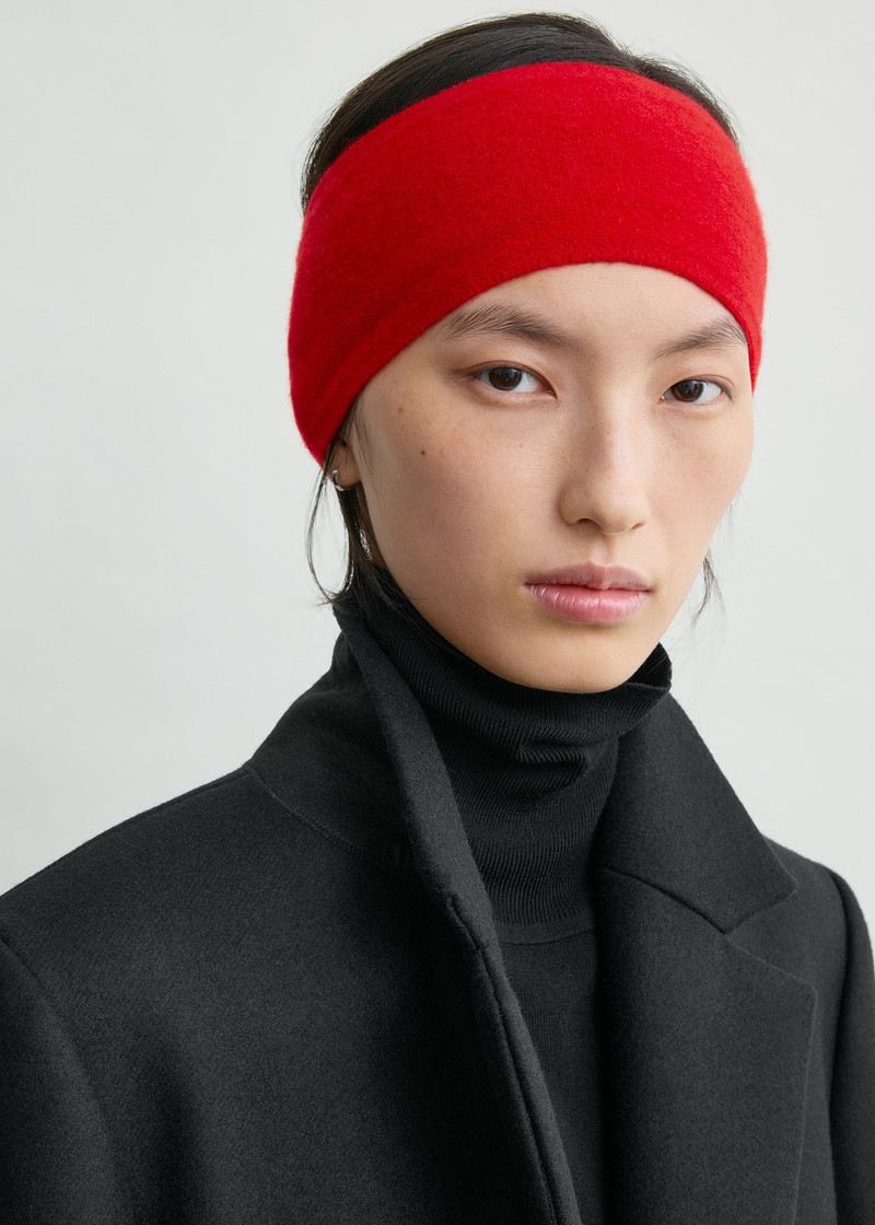 Cashmere headband poppy 3