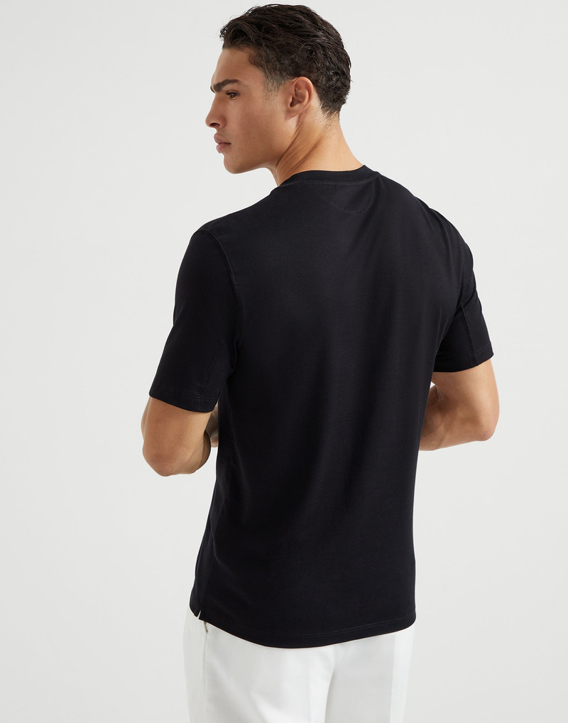 Brunello Cucinelli Cotton jersey New York T-shirt outlook