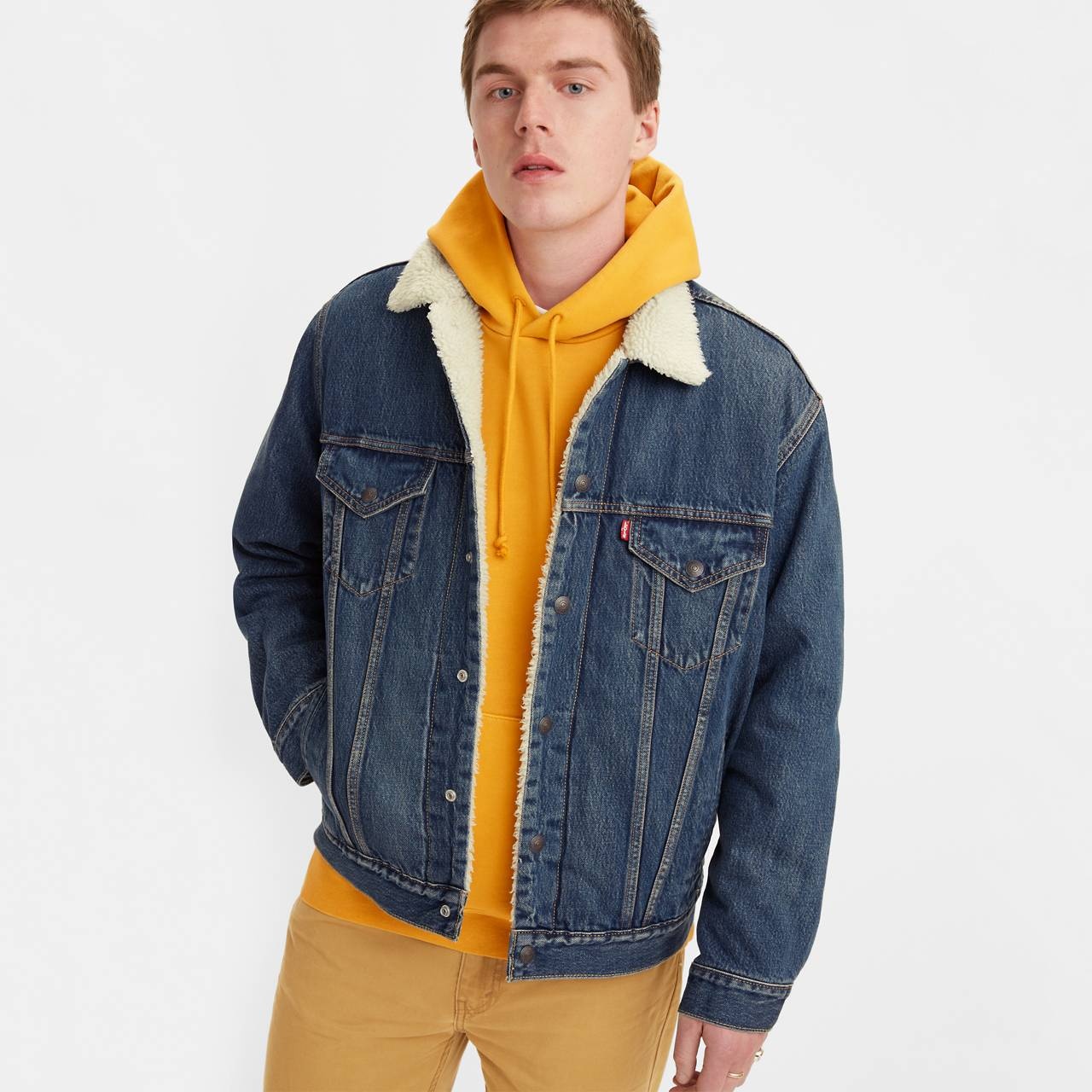 VINTAGE FIT SHERPA TRUCKER JACKET - 2