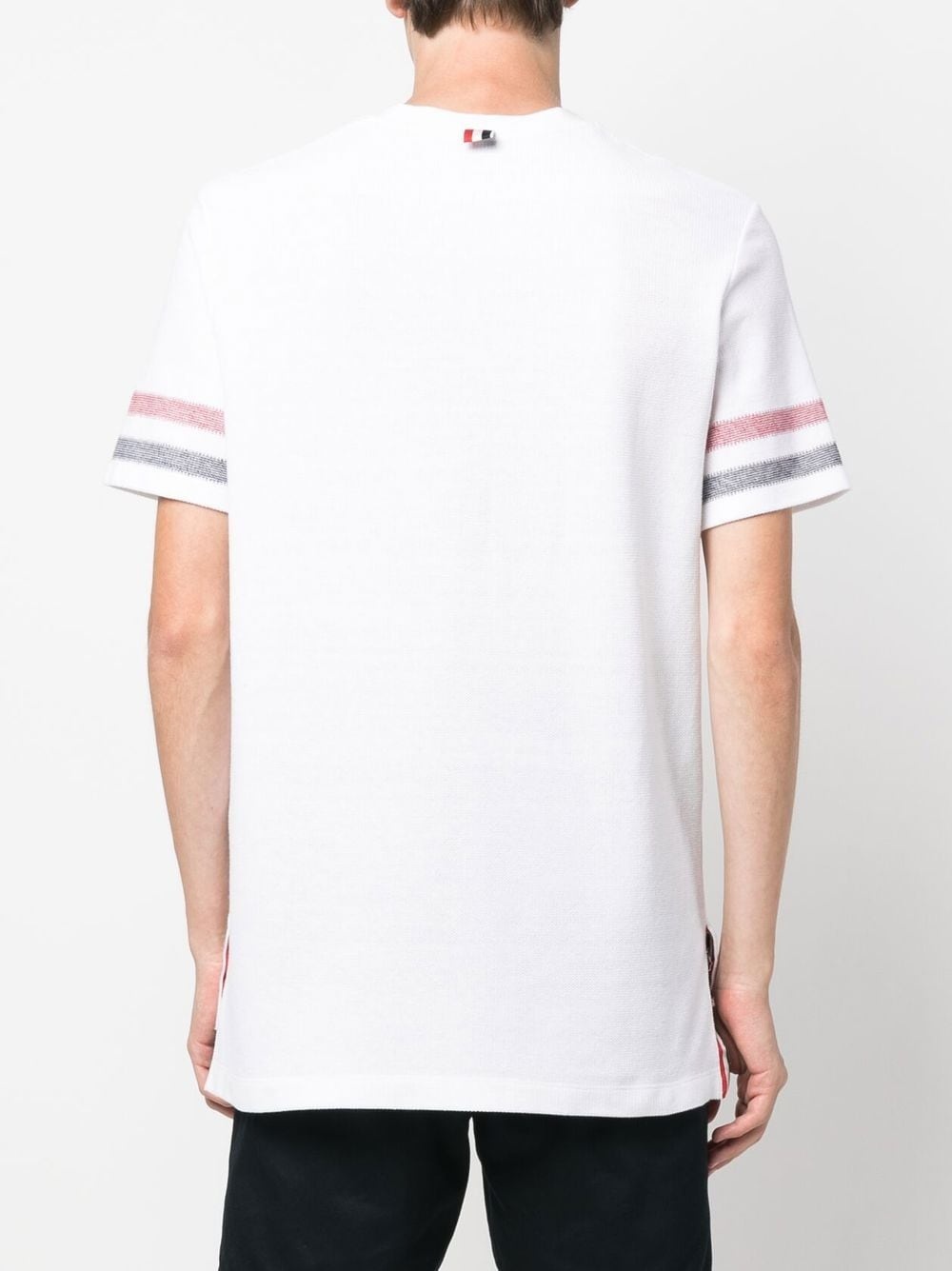 tri-colour striped knit T-shirt - 4