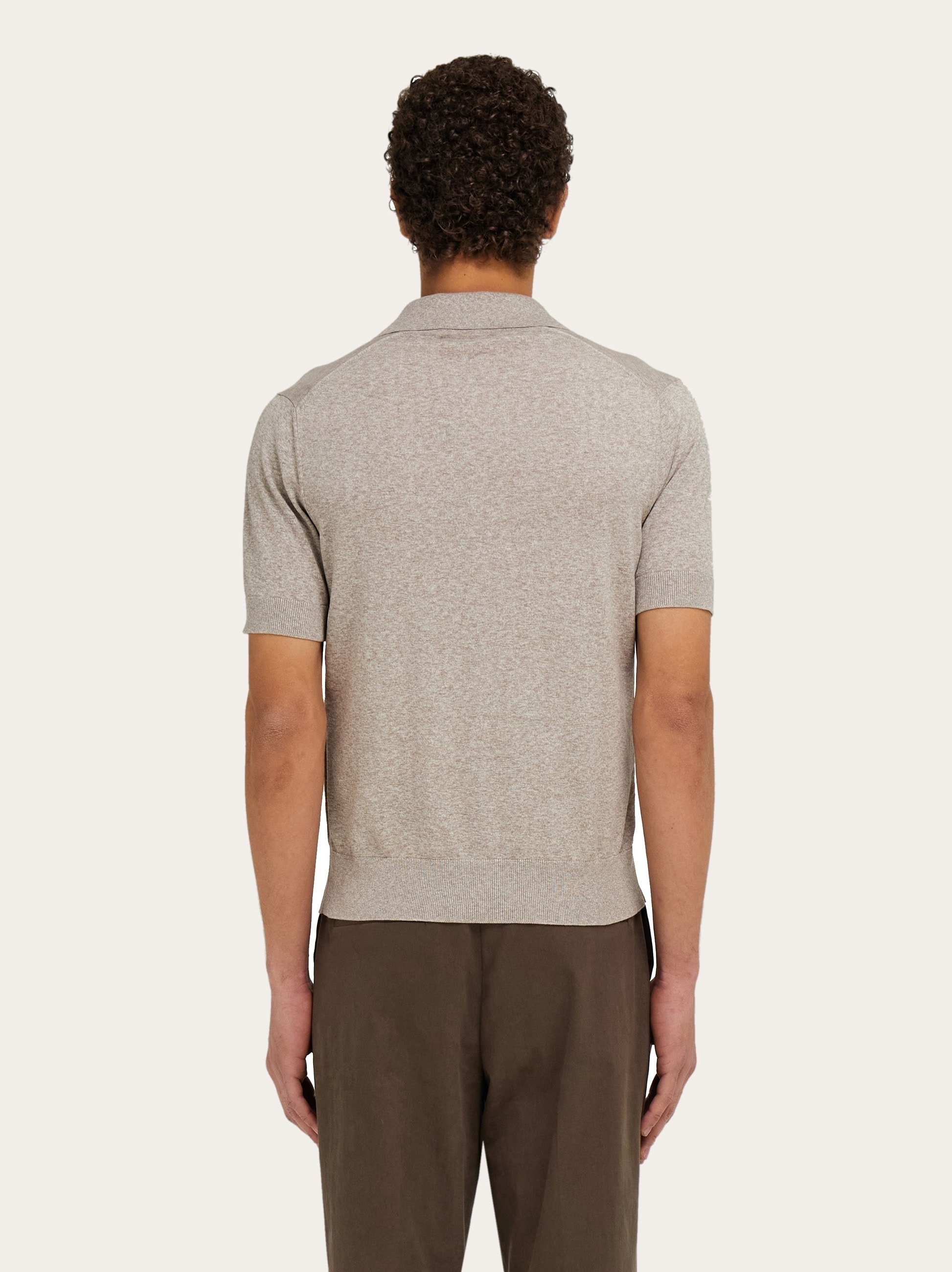 Back to Earth - Tuscany print polo shirt - 3