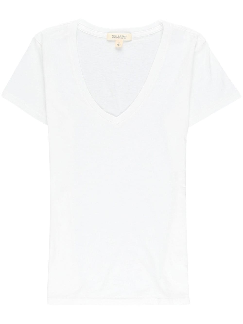 V-neck cotton T-shirt - 1