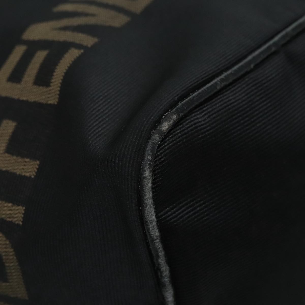 FENDI Hand Bag Nylon Black - 15