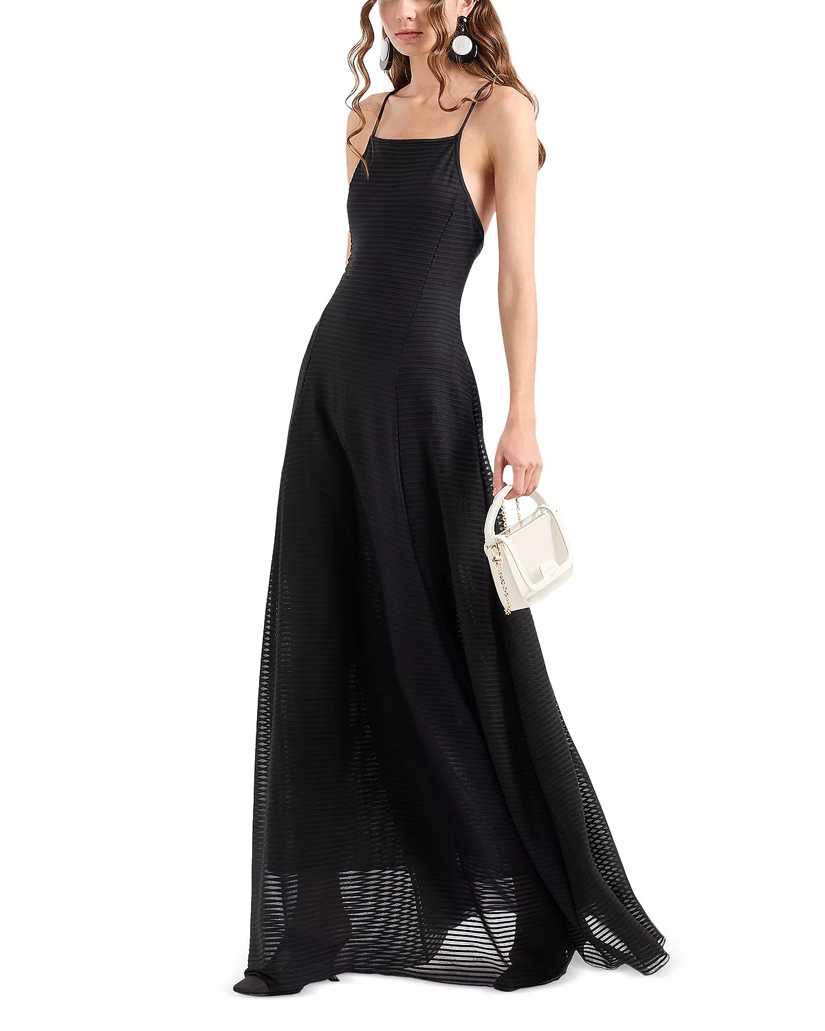 Shadow Stripe Sleeveless Maxi Dress - 2