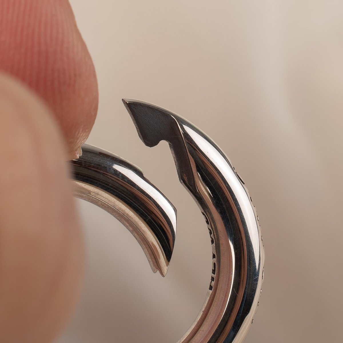 MS-SPRINGR GOOD ART HLYWD Regular Spring Ring - Sterling Silver - 7