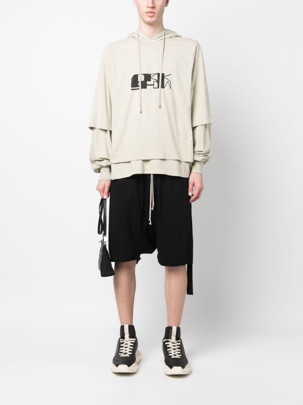 graphic-print long sleeves hoodie - 2