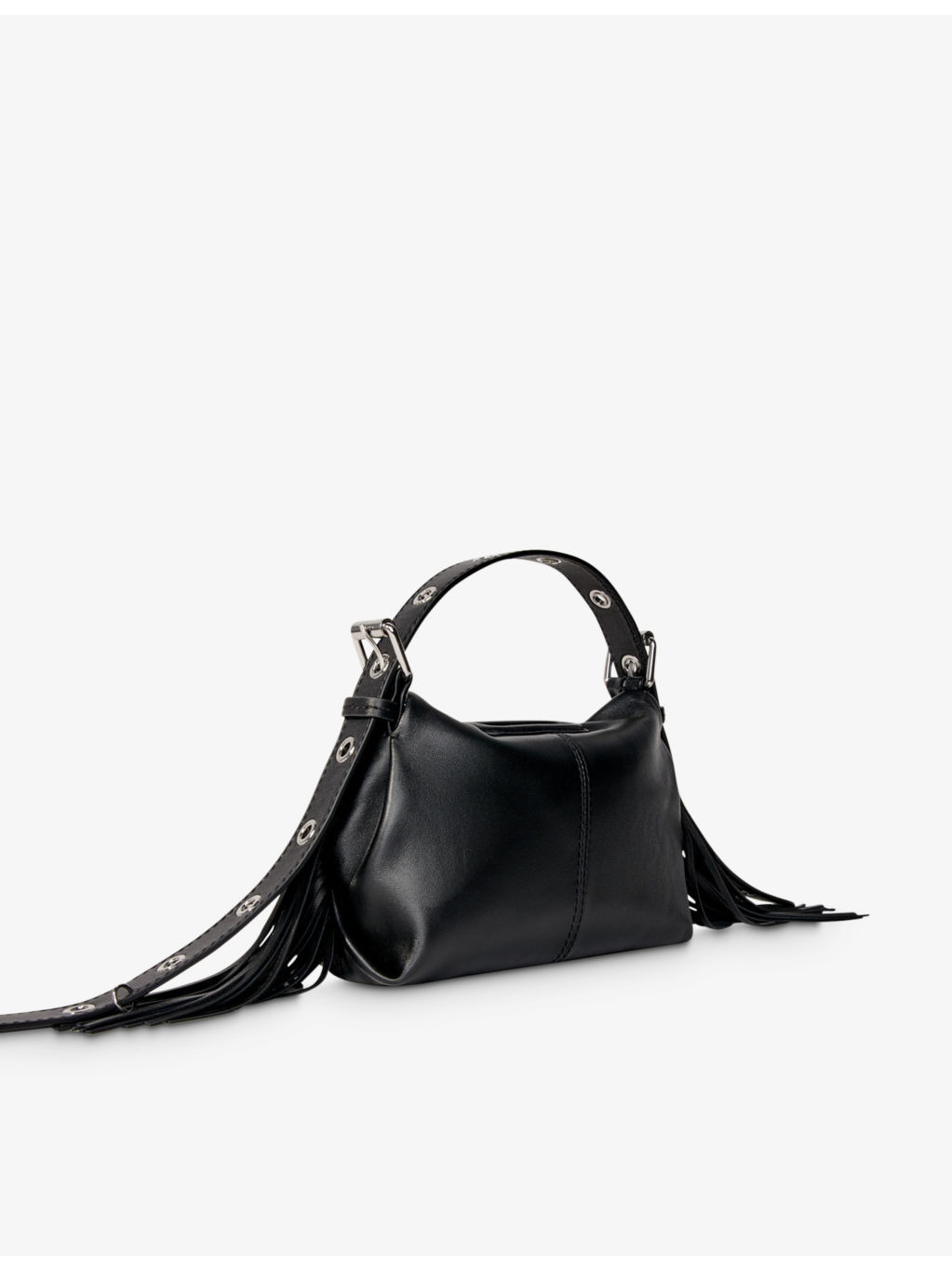 Miss M mini logo-embossed leather shoulder bag - 3