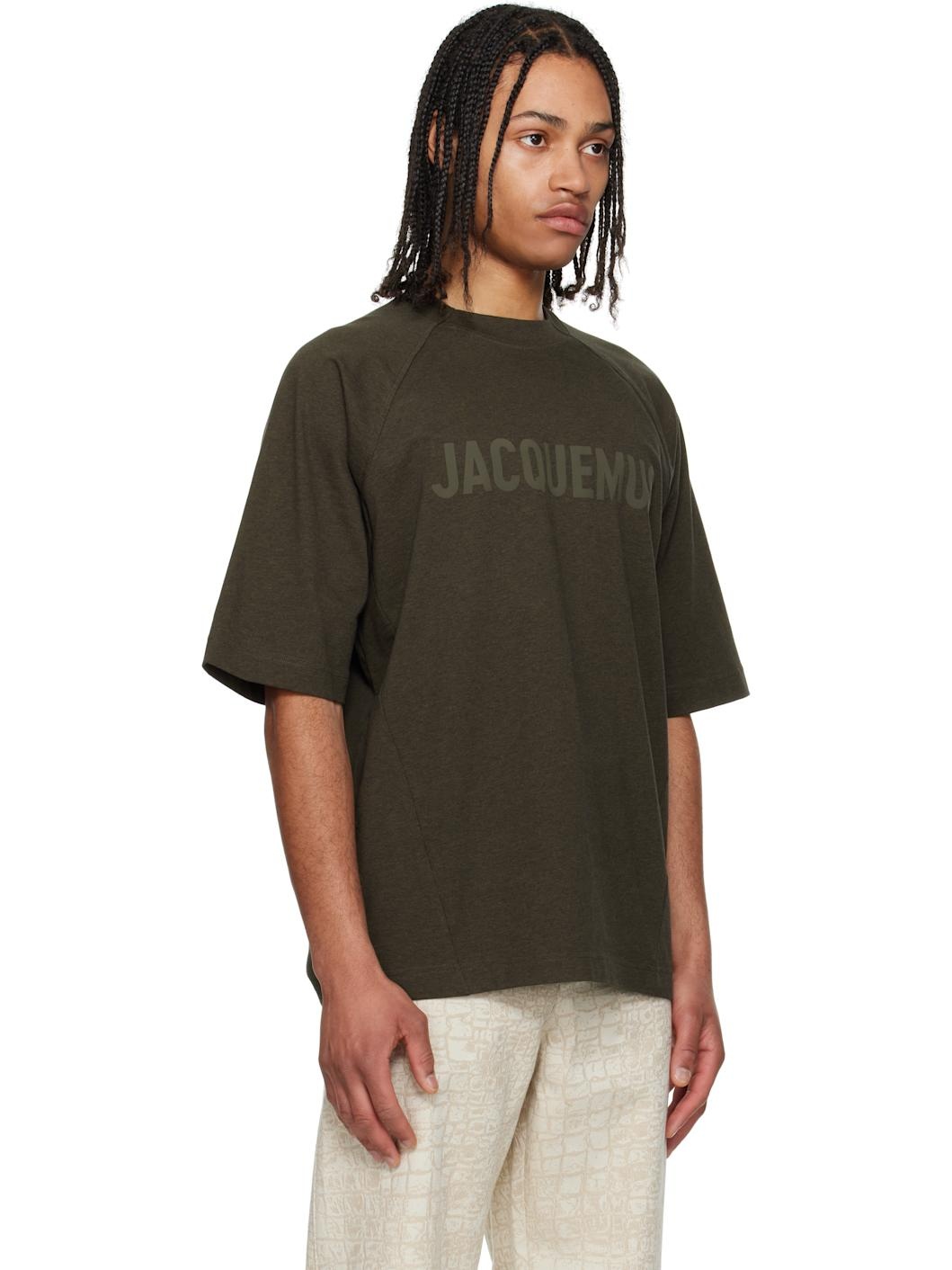 Khaki La Croisière 'The Typo' T-shirt - 2