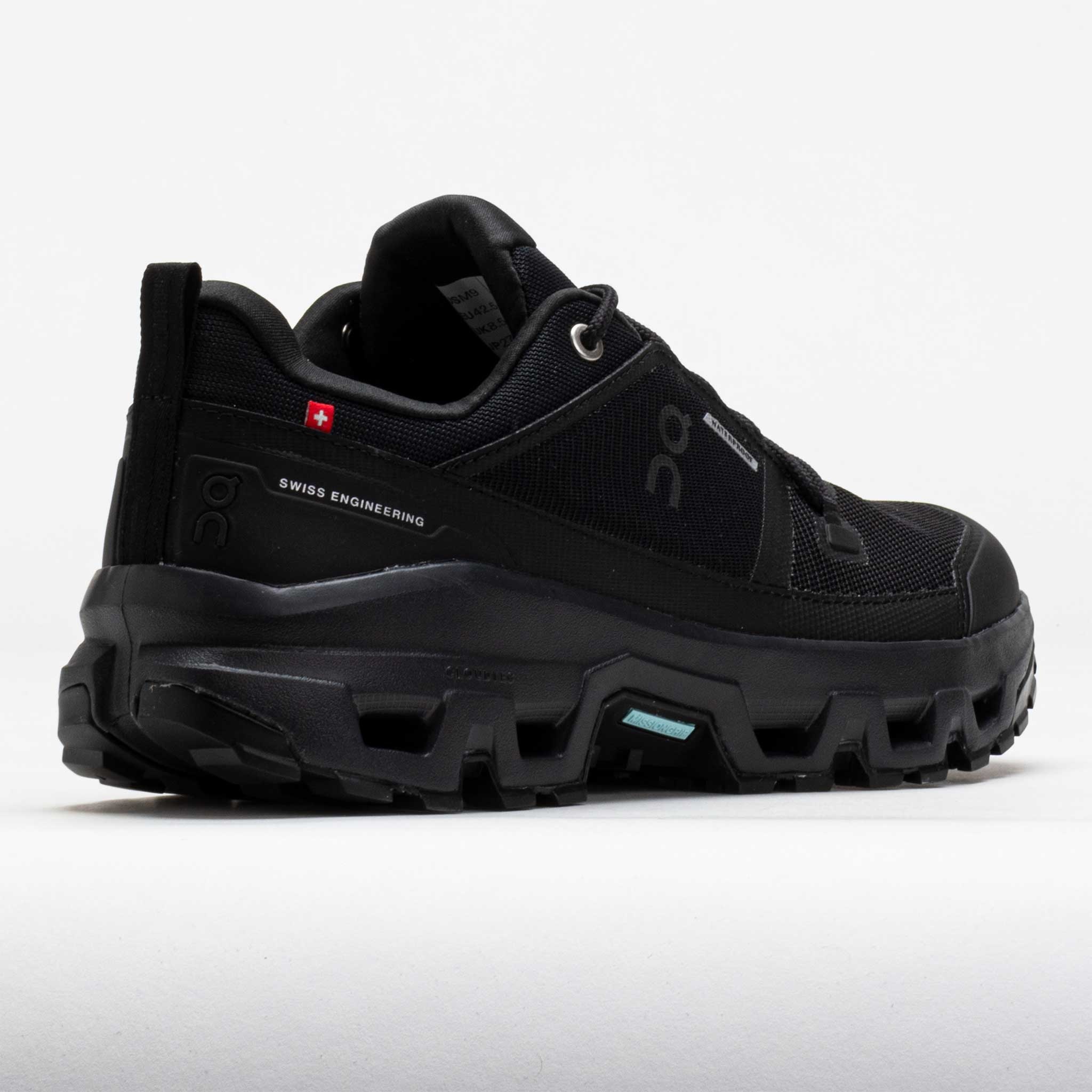 On Cloudrock Low Waterproof Men's Black/Black - 6