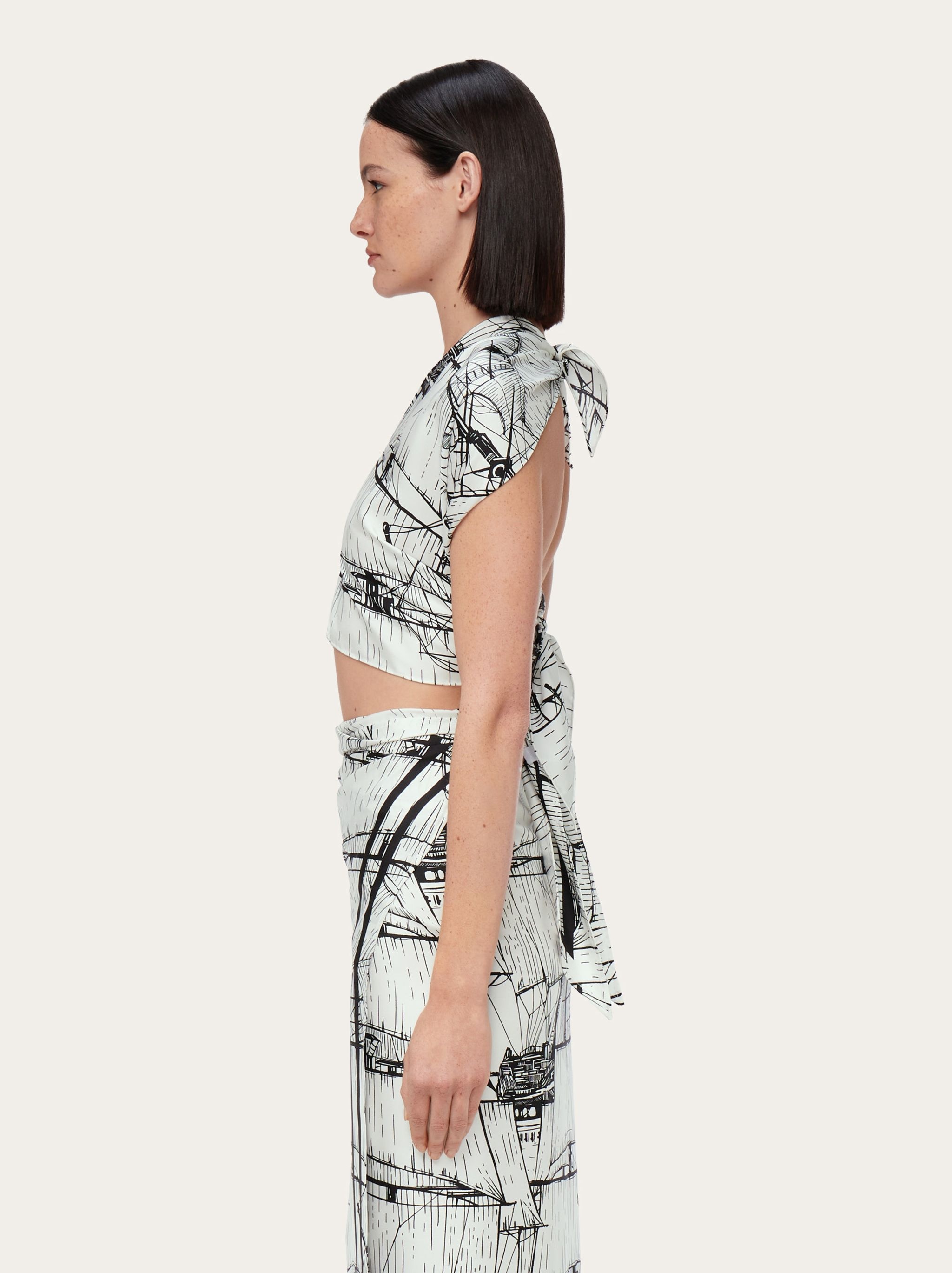 Veliero print Halter top - 5