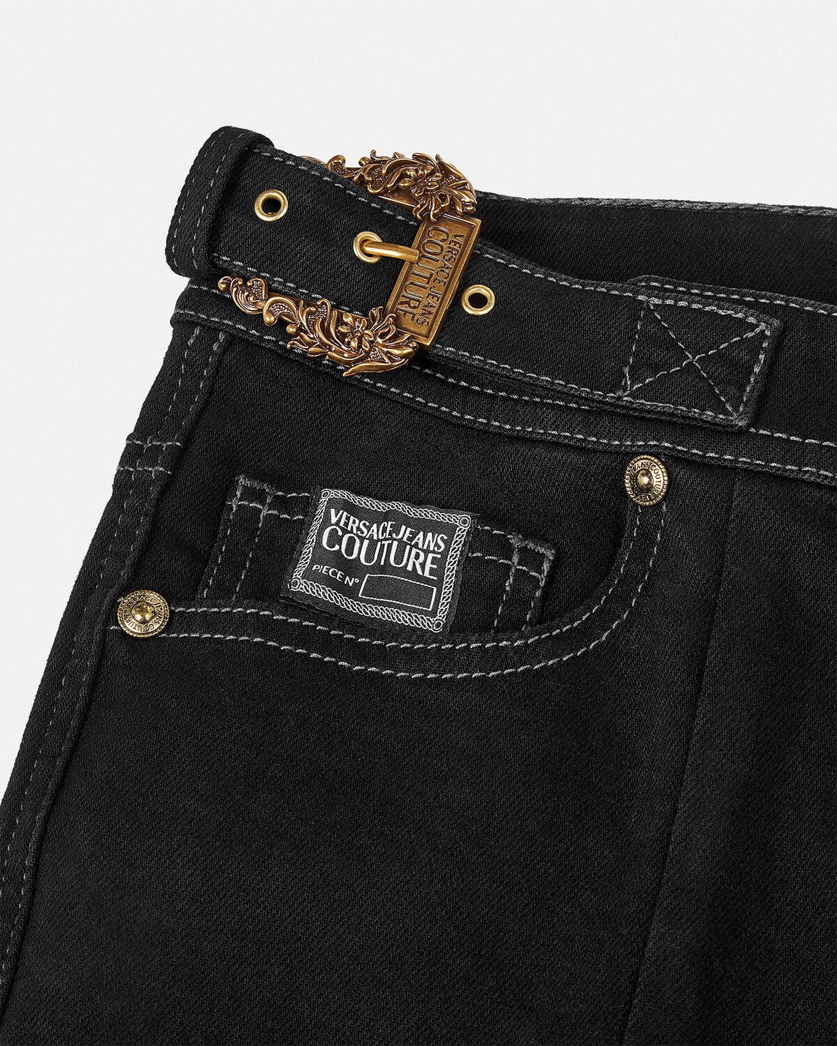 Baroque Buckle Flared Jeans - 2